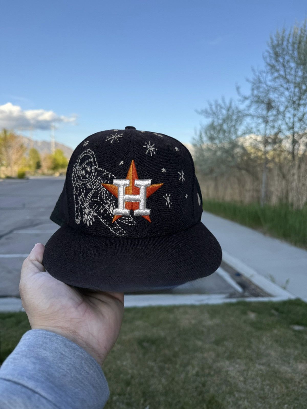 New Era Houston Astros custom 1of1 hat Size ONE SIZE - 1 Thumbnail