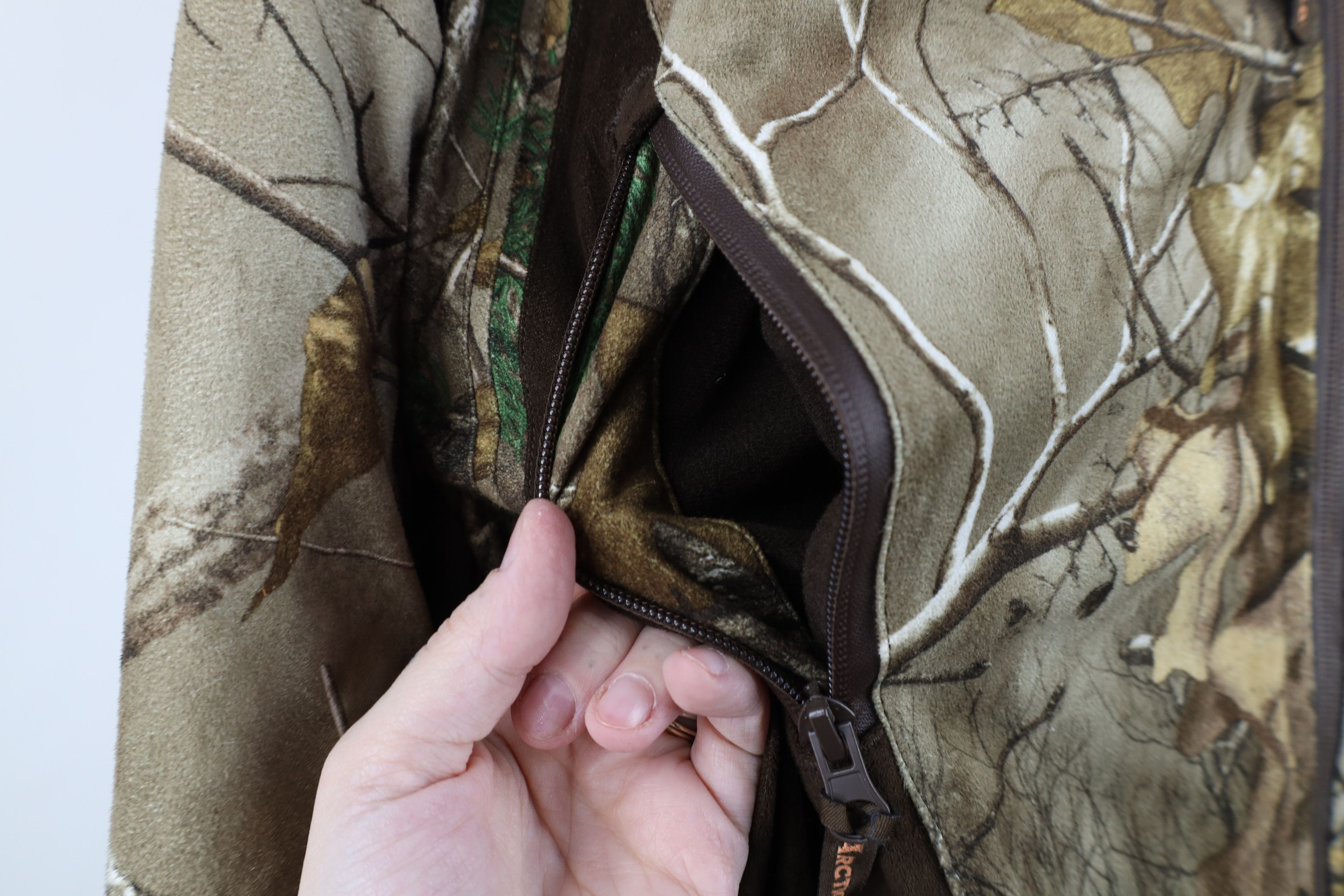 Vintage Vintage Streetwear Chamois Cloth Camouflage Hooded Jacket Size L / US 10 / IT 46 - 6 Thumbnail
