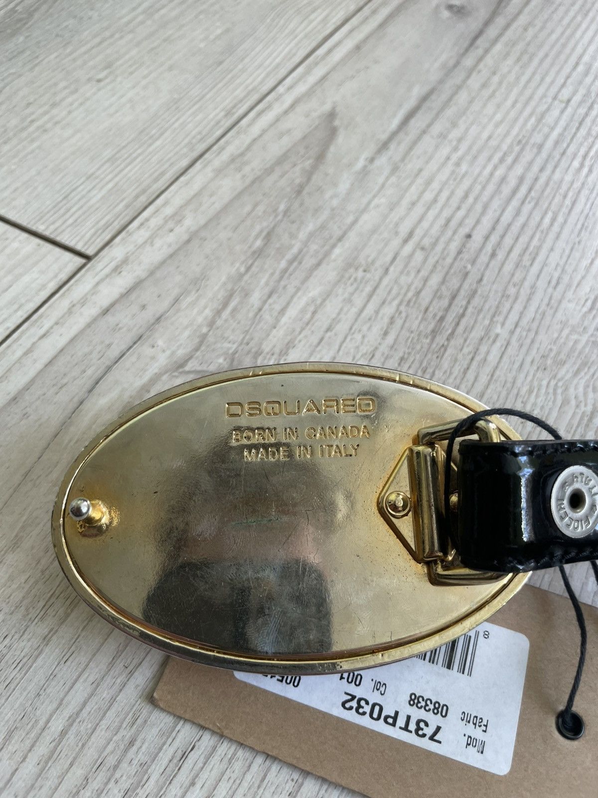 Dsquared2 × Vintage Dsquared Black Patent Leather Belt Size ONE SIZE - 10 Thumbnail