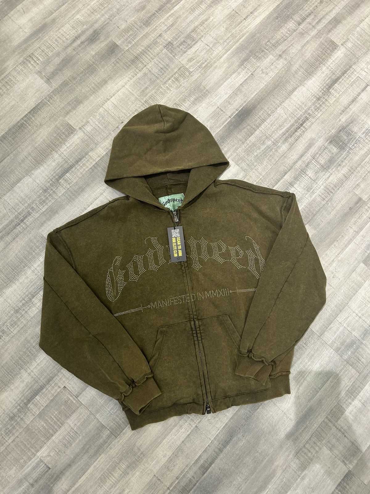 Godspeed Godspeed Studded OG Logo Zip Up Hoodie Size US M / EU 48-50 / 2 - 1 Thumbnail