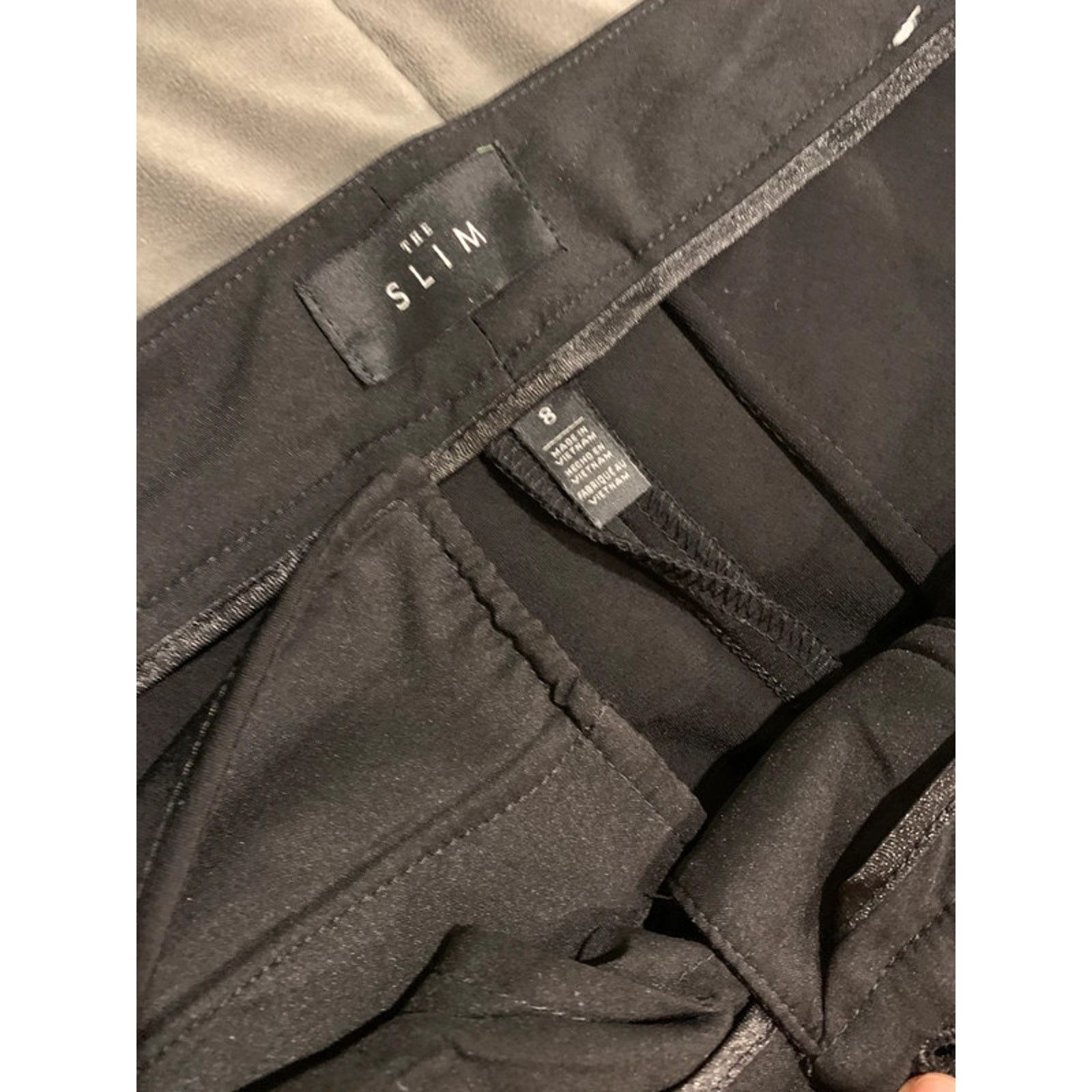 White House Black Market WHITE HOUSE BLACK MARKET The Slim Straight Black Pants 8 Size 30" / US 8 / IT 44 - 4 Thumbnail