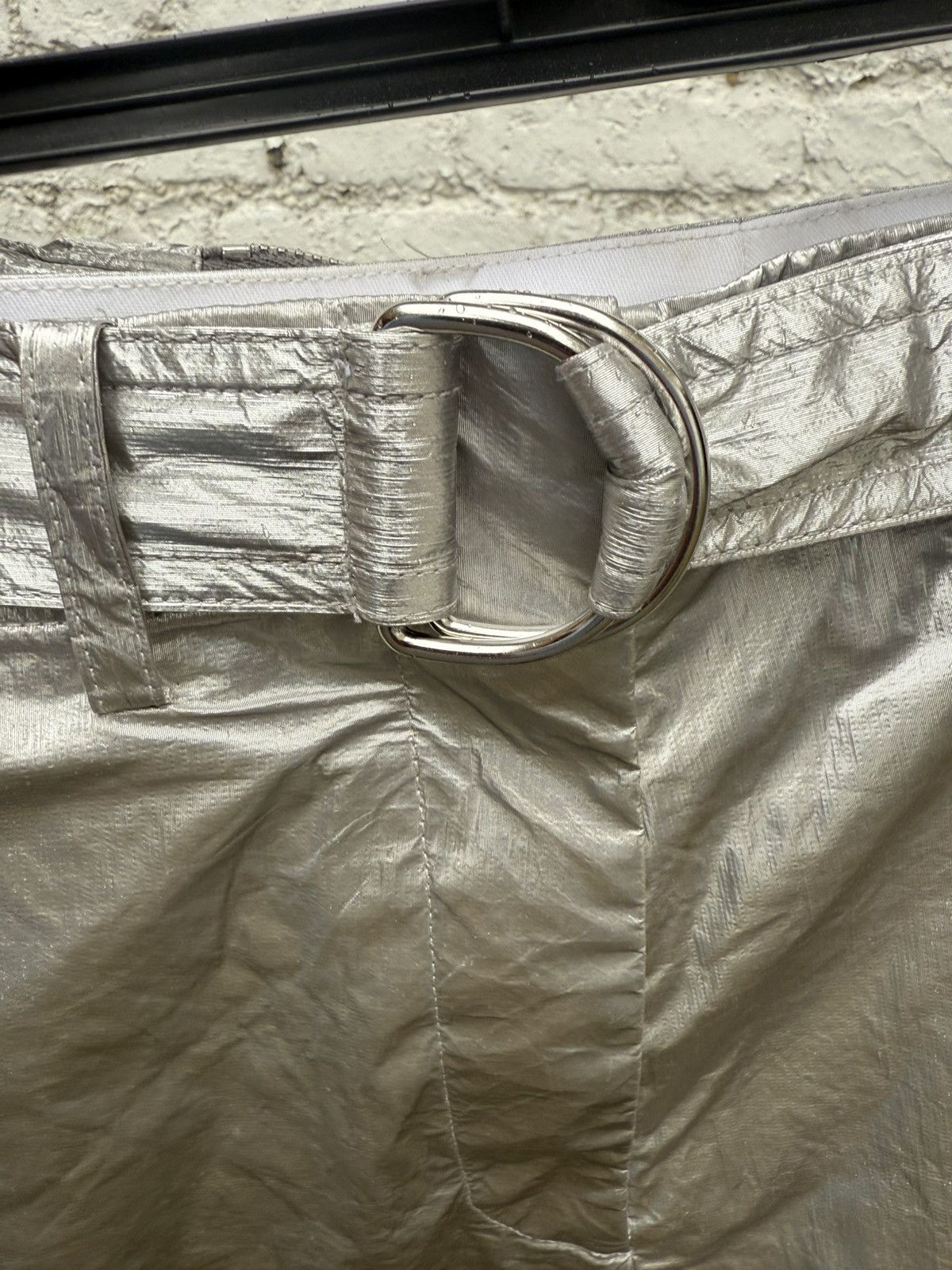 Helmut Lang Silver Helmut Land 2022 Runway wide-leg cargo trousers Size US 28 / EU 44 - 6 Thumbnail