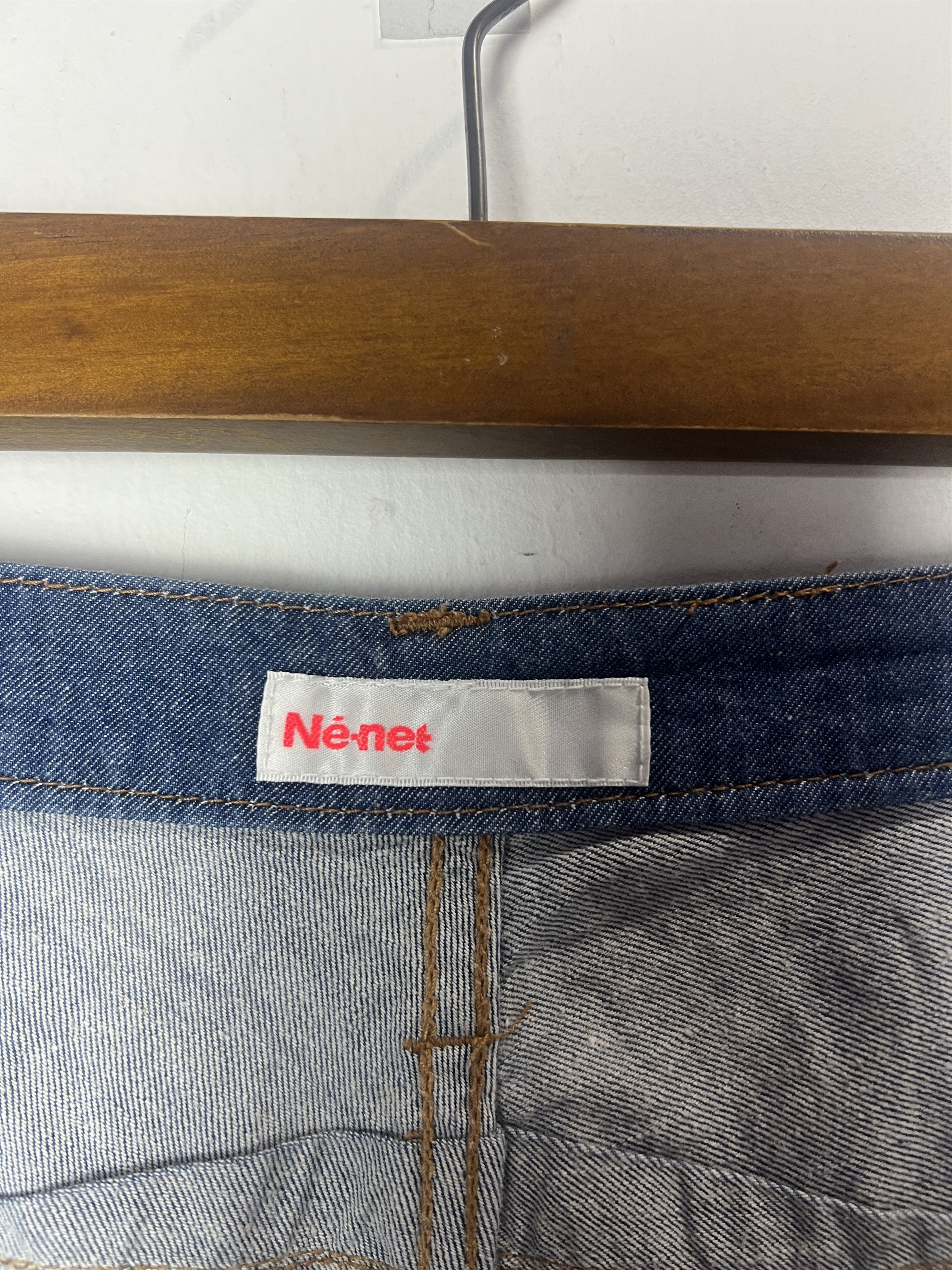 Ne-Net Ne-Net Drop Crotch Silhouette Distressed Denim Jeans Size 30" / US 8 / IT 44 - 12 Thumbnail