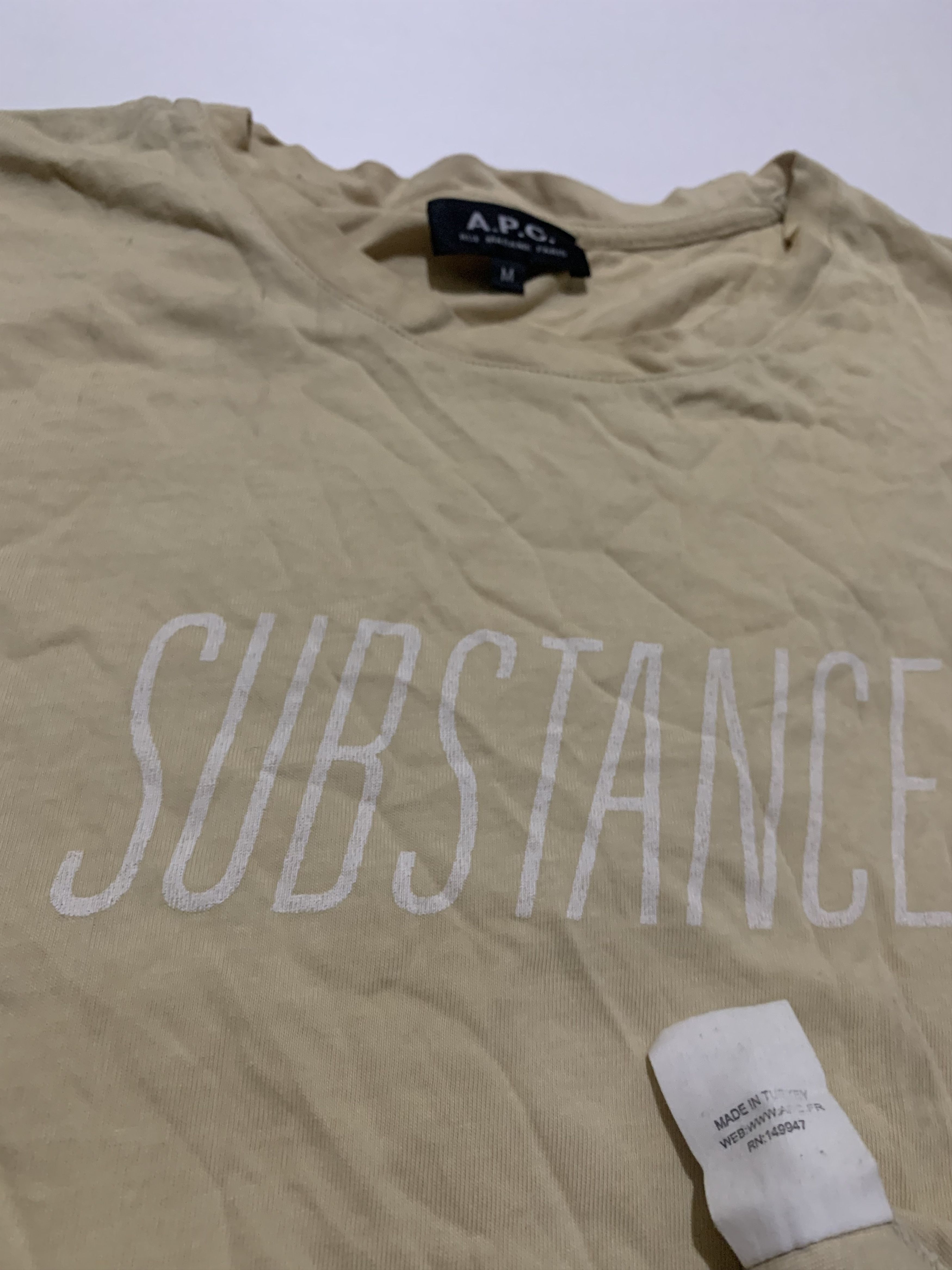 A.P.C. A.P.C. SUBSTANCE TEE Size US M / EU 48-50 / 2 - 3 Thumbnail