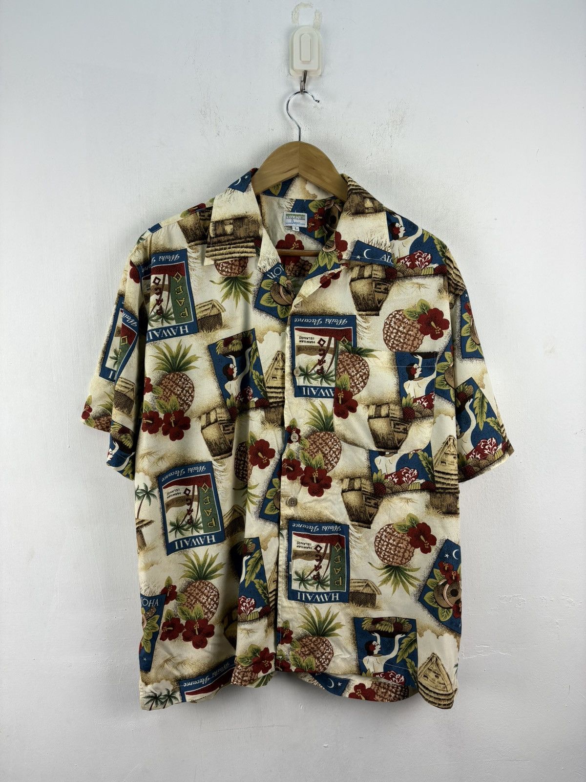 Vintage Vintage Aloha Hawaii Shirt Button Up Fullprint Size US L / EU 52-54 / 3 - 1 Thumbnail