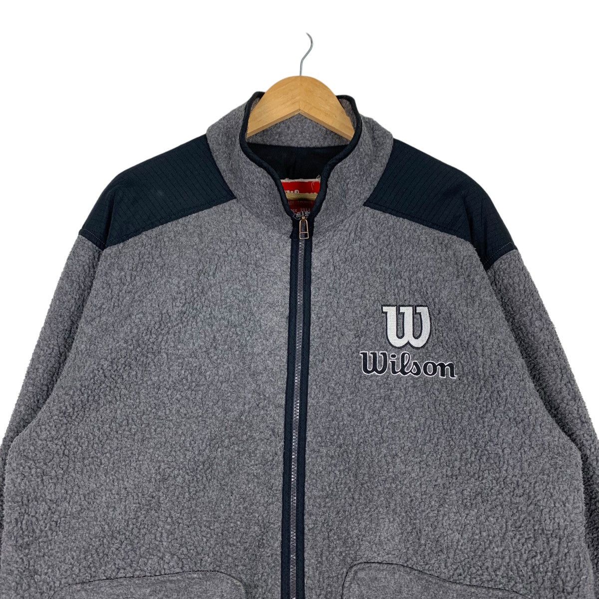 Wilson WILSON Embroidery Big Logo Deep Pile Fleece Jacket #1012-C45 Size US L / EU 52-54 / 3 - 2 Thumbnail
