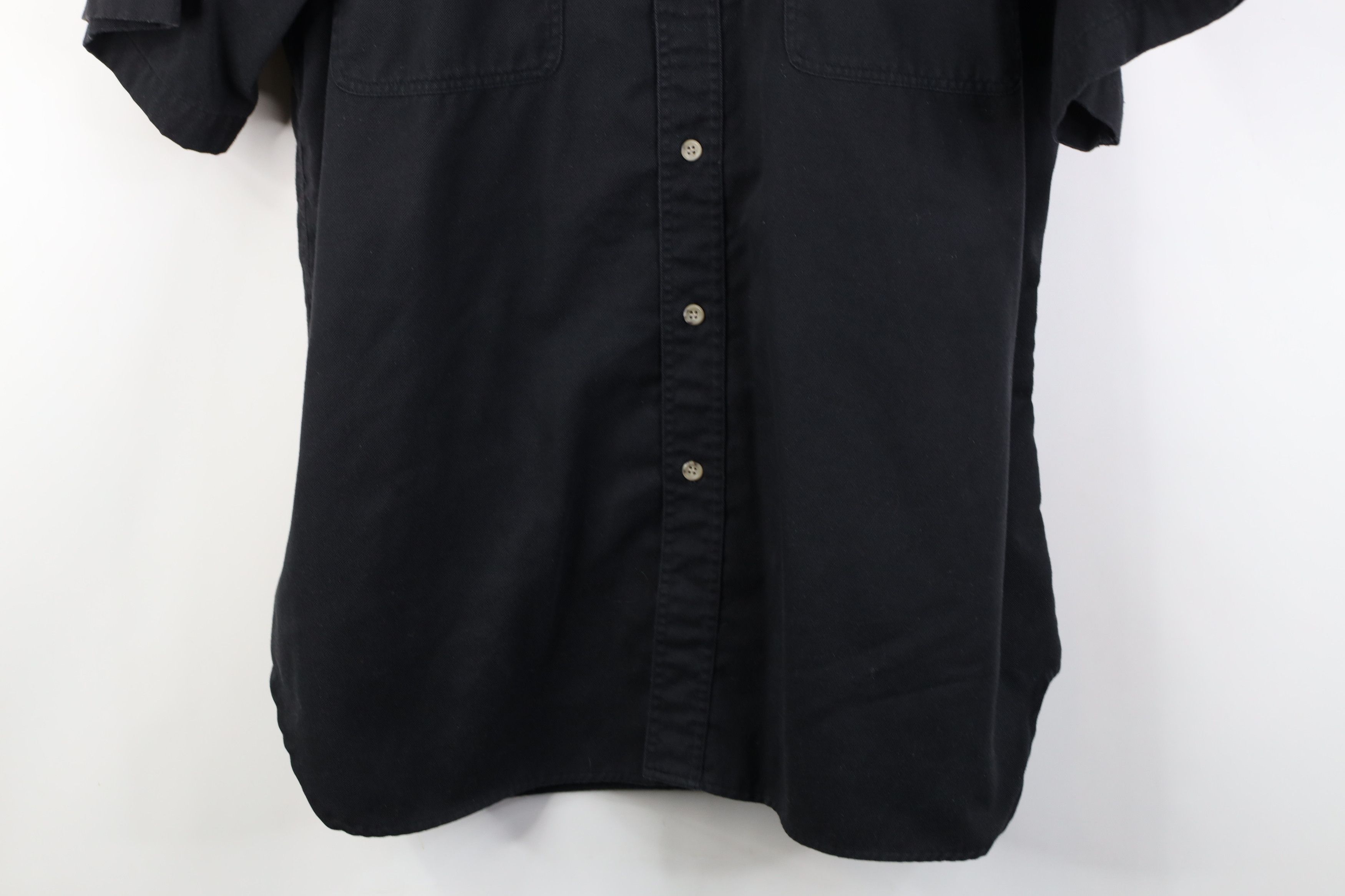 Vintage Vintage 90s Streetwear Short Sleeve Button Down Shirt Black Size US XL / EU 56 / 4 - 3 Thumbnail