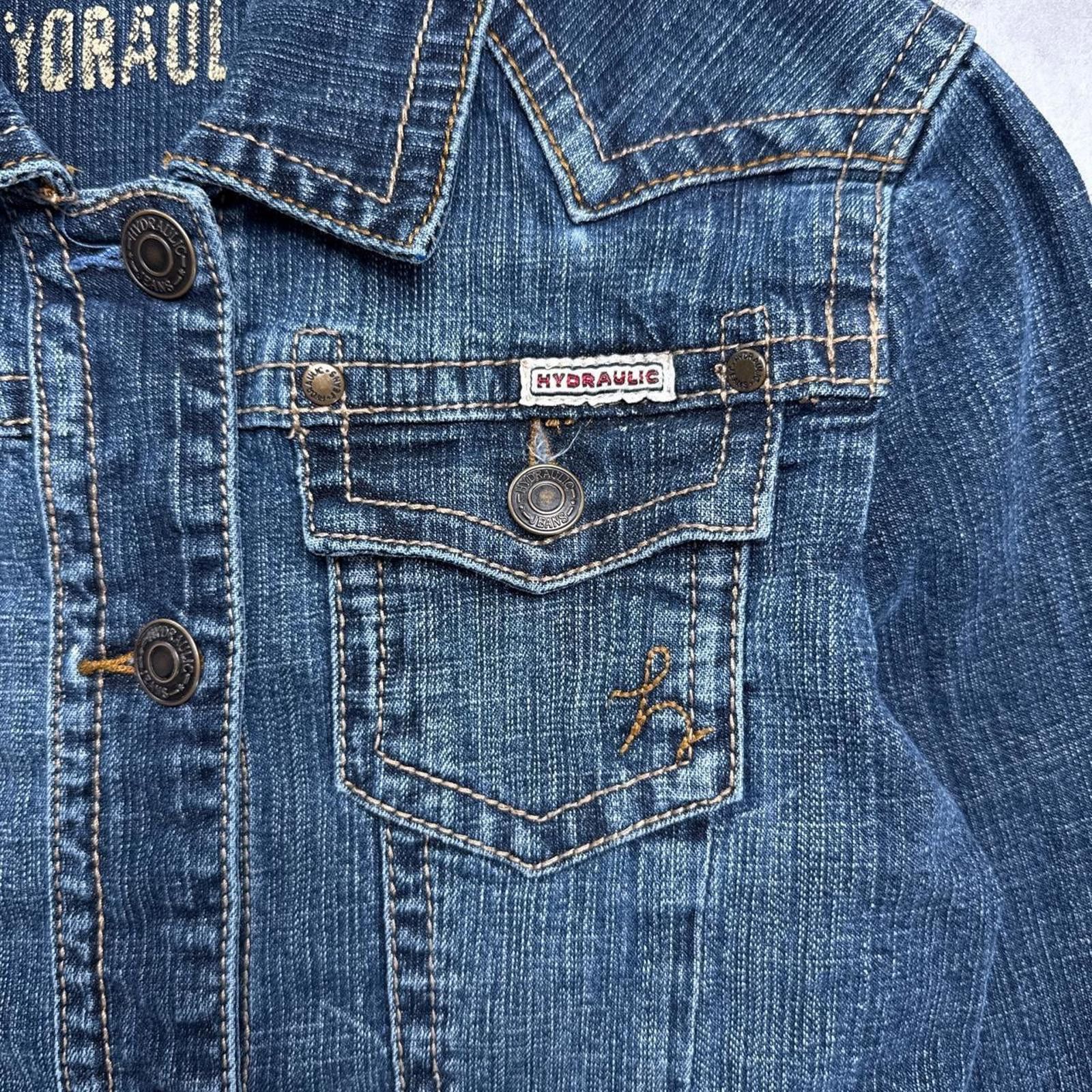 Other Y2K Hydraulic 00s Denim Vintage Button Up Jacket Size M / US 6-8 / IT 42-44 - 3 Thumbnail