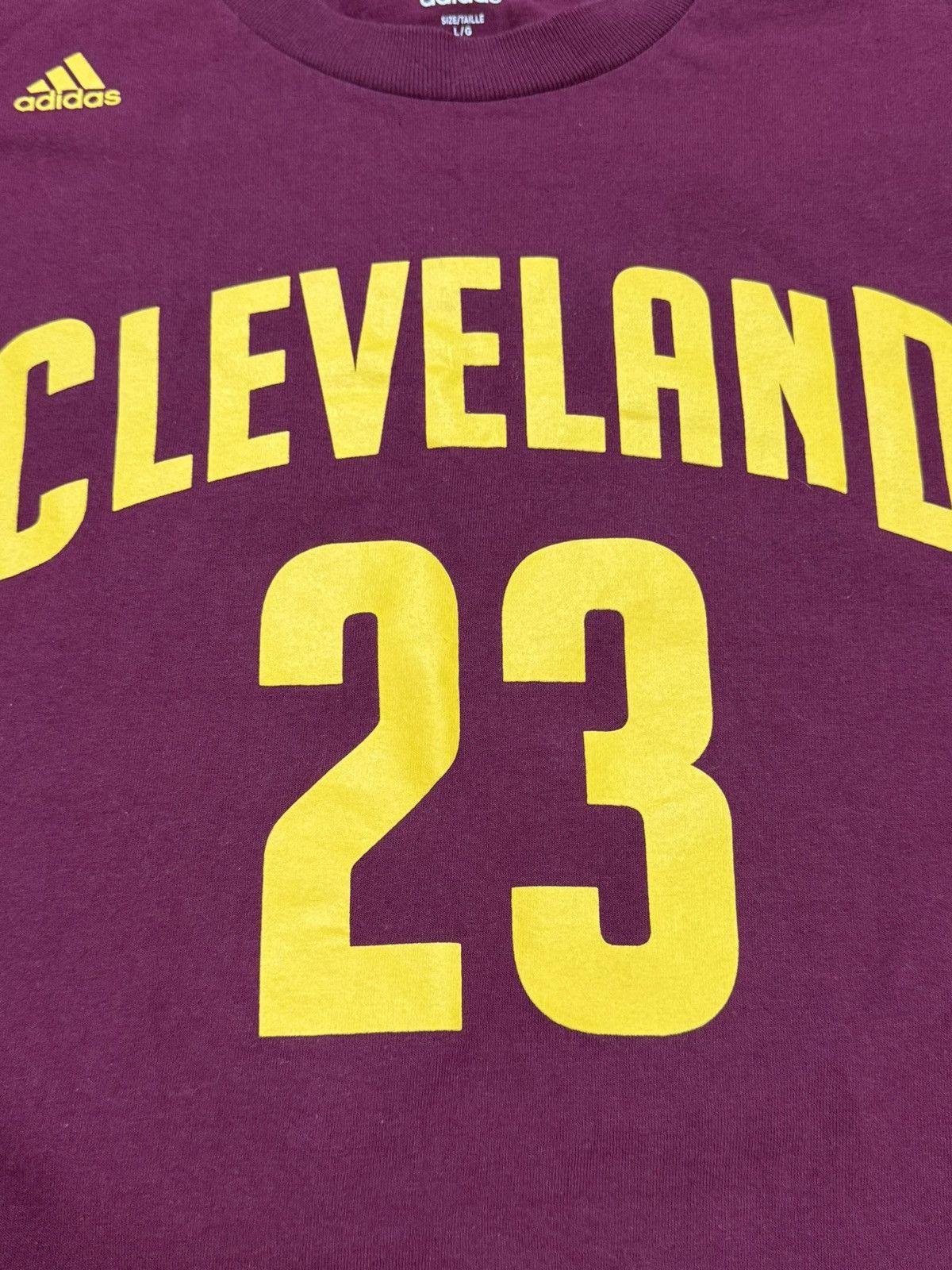 Adidas Cleveland Lebron James T shirt Size US L / EU 52-54 / 3 - 4 Thumbnail