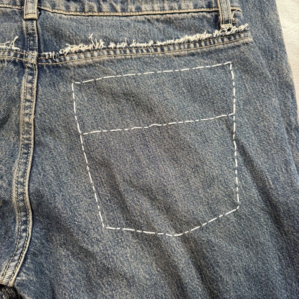 Zara New Zara Straight Leg Stitched Jeans 6688/299 Size 40 US 8 Size 30" / US 8 / IT 44 - 6 Thumbnail