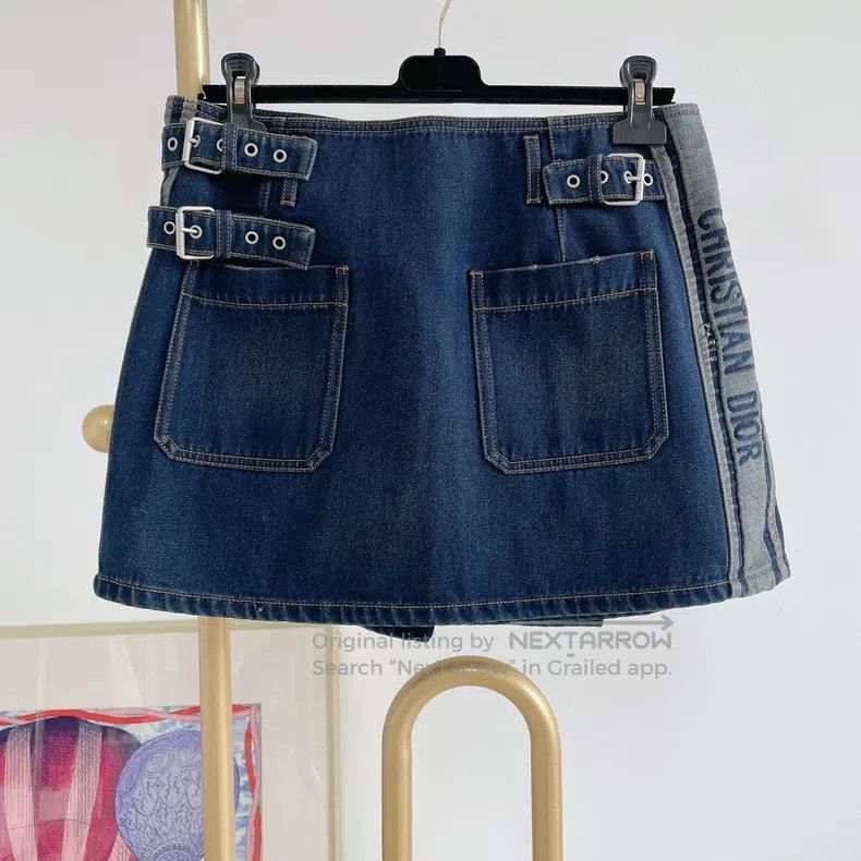 Dior Dior Blue denim skirt Size 26" / US 2 / IT 38 - 2 Thumbnail