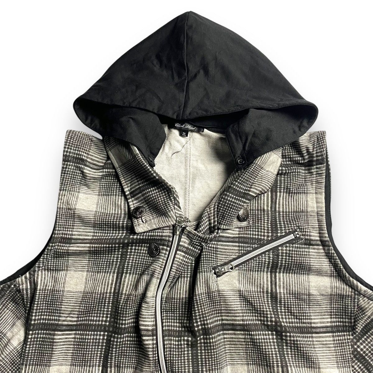If Six Was Nine 🇯🇵 CLASH AHEAD PUNK GOTHIC ASYMMETRICAL SLEEVELESS JACKET Size US XL / EU 56 / 4 - 4 Thumbnail