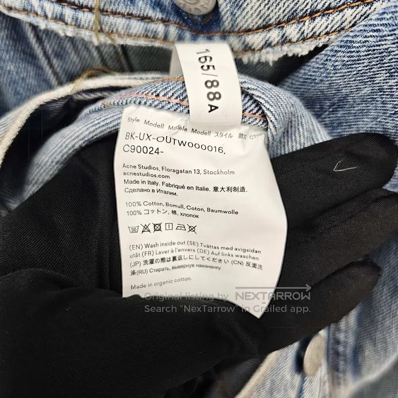 Acne Studios Acne Studios Blue Vintage Washed Distressed Denim Jacket Size XS / US 0-2 / IT 36-38 - 5 Thumbnail