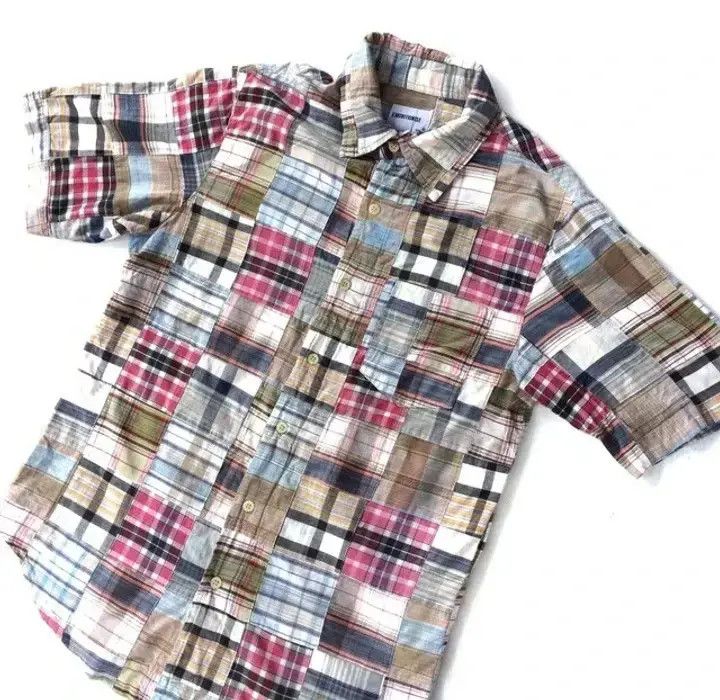 Japanese Brand Exhibitionist Patchwork Design Shirt Button Up Size US S / EU 44-46 / 1 - 3 Thumbnail