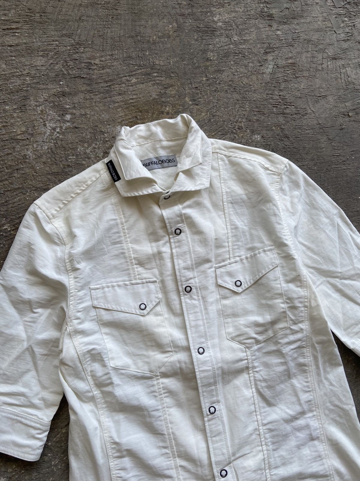 BUFFALO BOBS 2000s Buffalo Bobs - Vkei Style Layered 3/4 Slevee Shirt Size US M / EU 48-50 / 2 - 2 Thumbnail