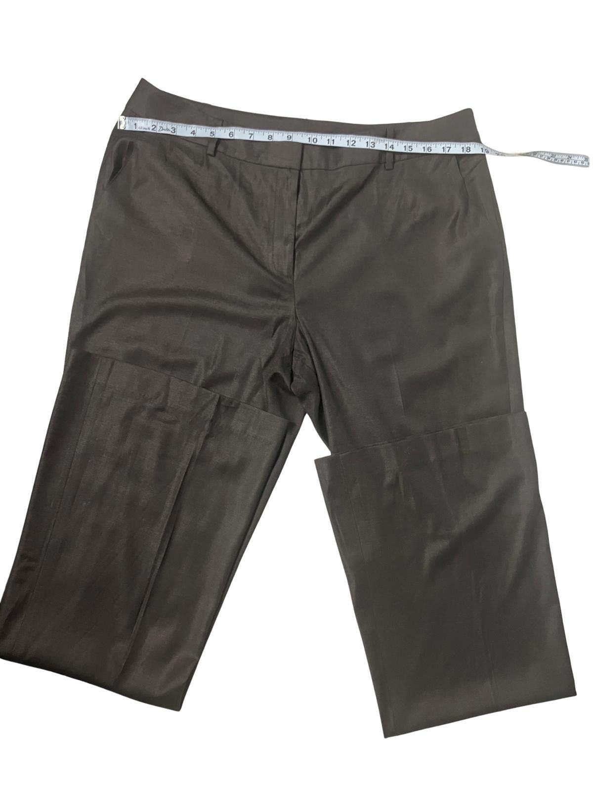 St. John St. John Brown Wool Blend Pants Size 14 Size 30" / US 8 / IT 44 - 7 Thumbnail