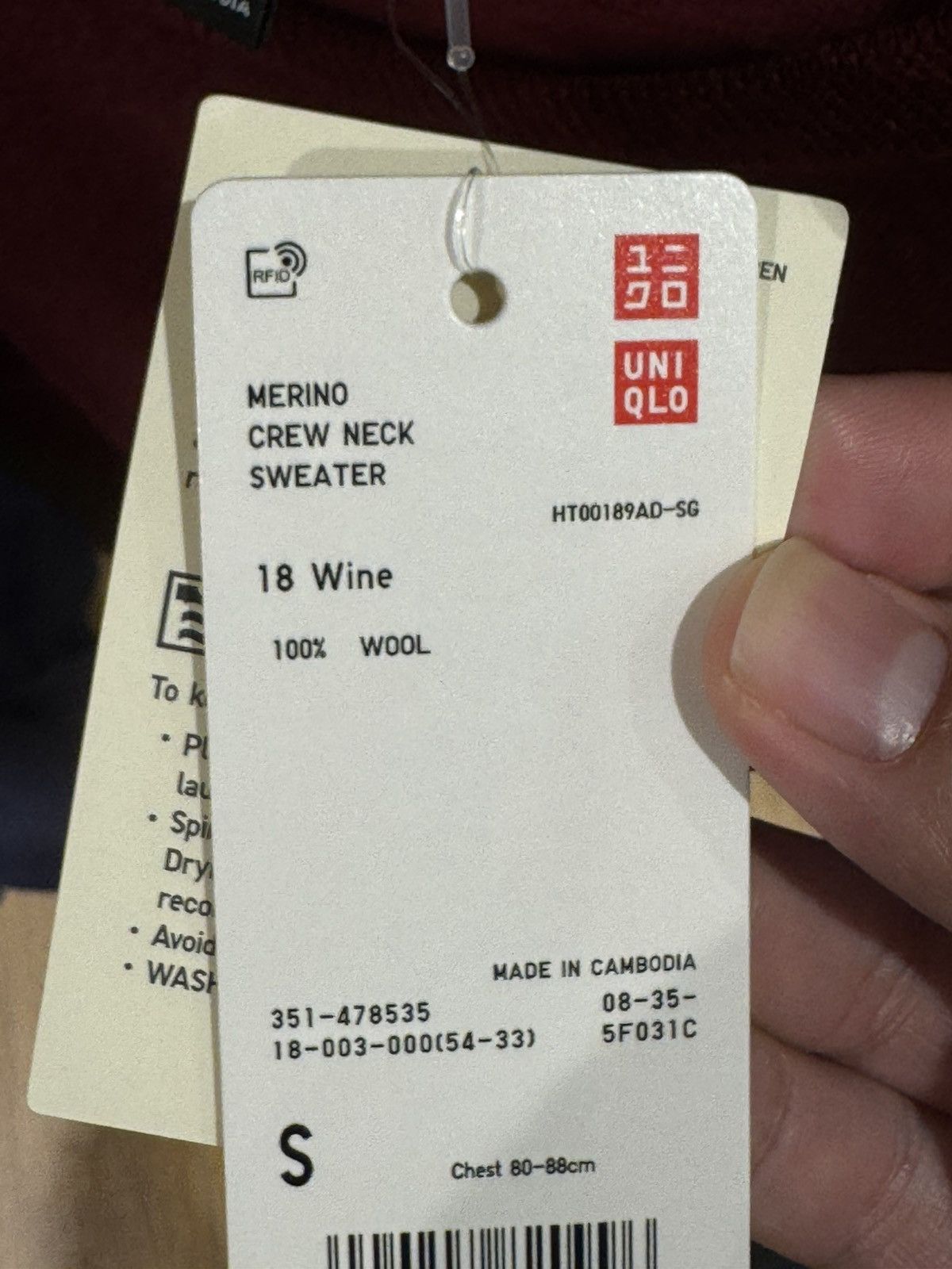 Uniqlo Uniqlo Merino Crew Neck Sweater Size US S / EU 44-46 / 1 - 8 Thumbnail