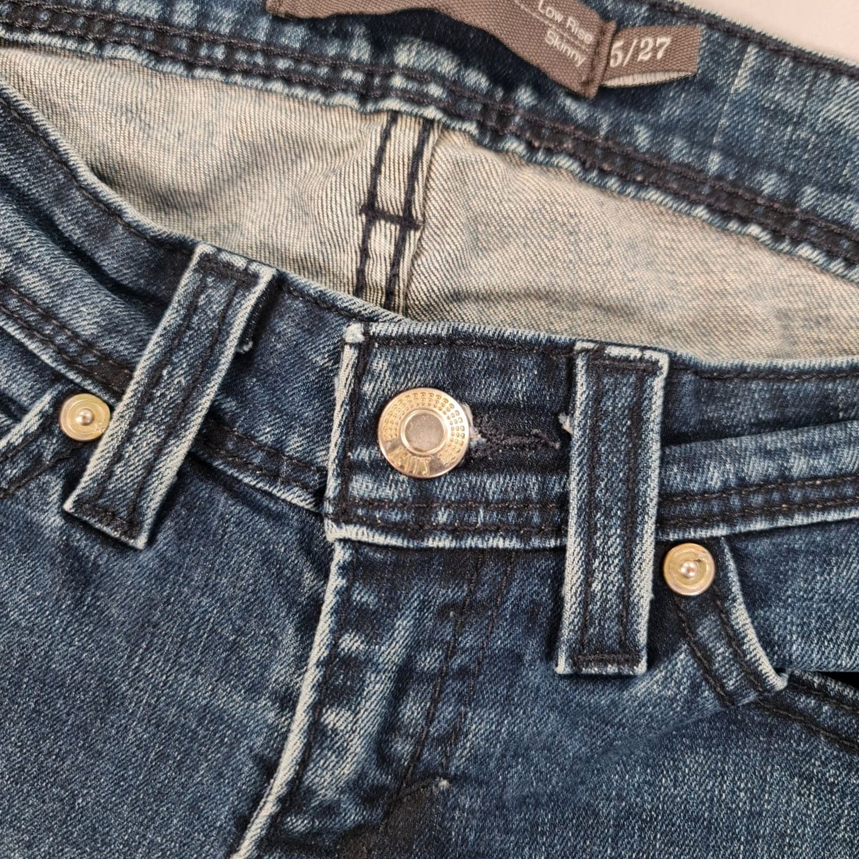 Levi's Levi's Jeans W27 L29 Skinny Low Rise Stretch Denim Womens Size 27" / US 4 / IT 40 - 4 Thumbnail