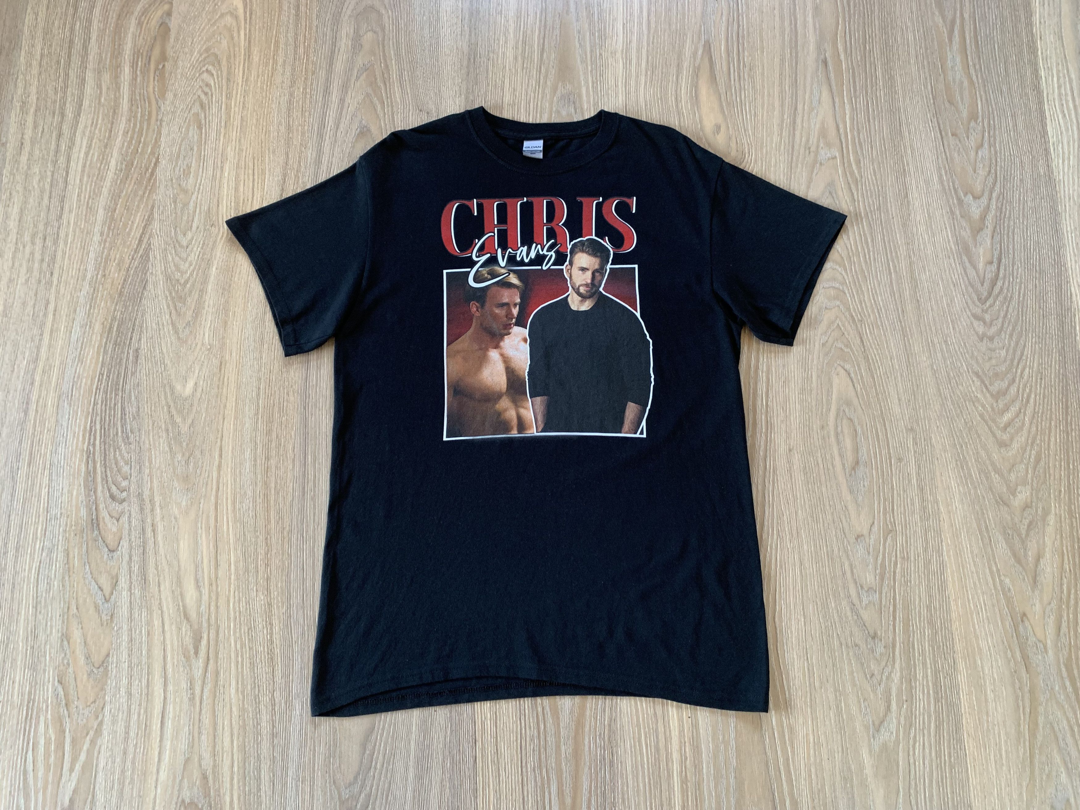 Gildan Rare Chris Evans Vintage Printed T-Shirt Size US M / EU 48-50 / 2 - 1 Thumbnail