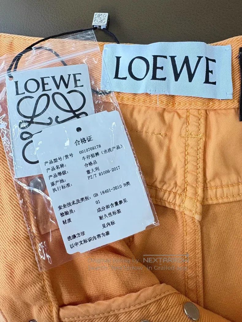 Loewe Loewe Fringed Denim Shorts with Gradual Color Change in Or Size 42" / US 20 - 7 Thumbnail