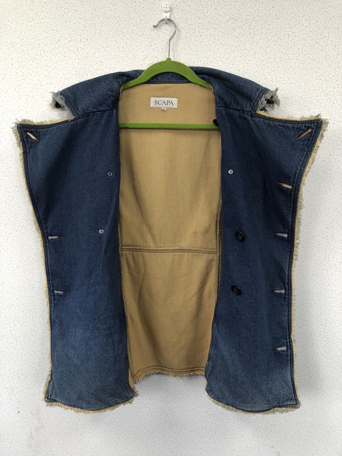 Japanese Brand SCAPA Double Breast Denim Jacket Size US M / EU 48-50 / 2 - 18 Thumbnail