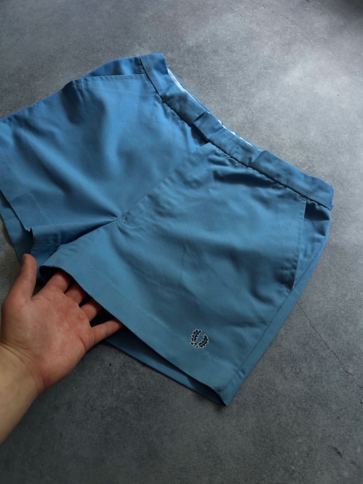 Fred Perry × Vintage Vintage Fred Perry blue tennis shorts very rare 90s casual Size US 31 - 2 Thumbnail