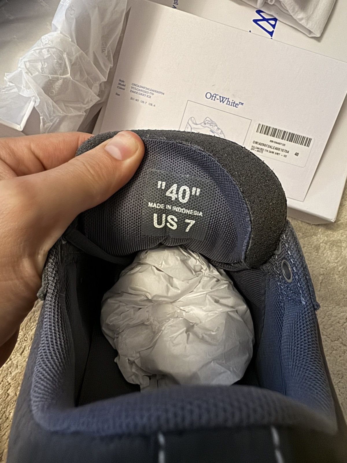 Off-White Off White Vulcanized 779 Size US 7 / EU 40 - 3 Thumbnail