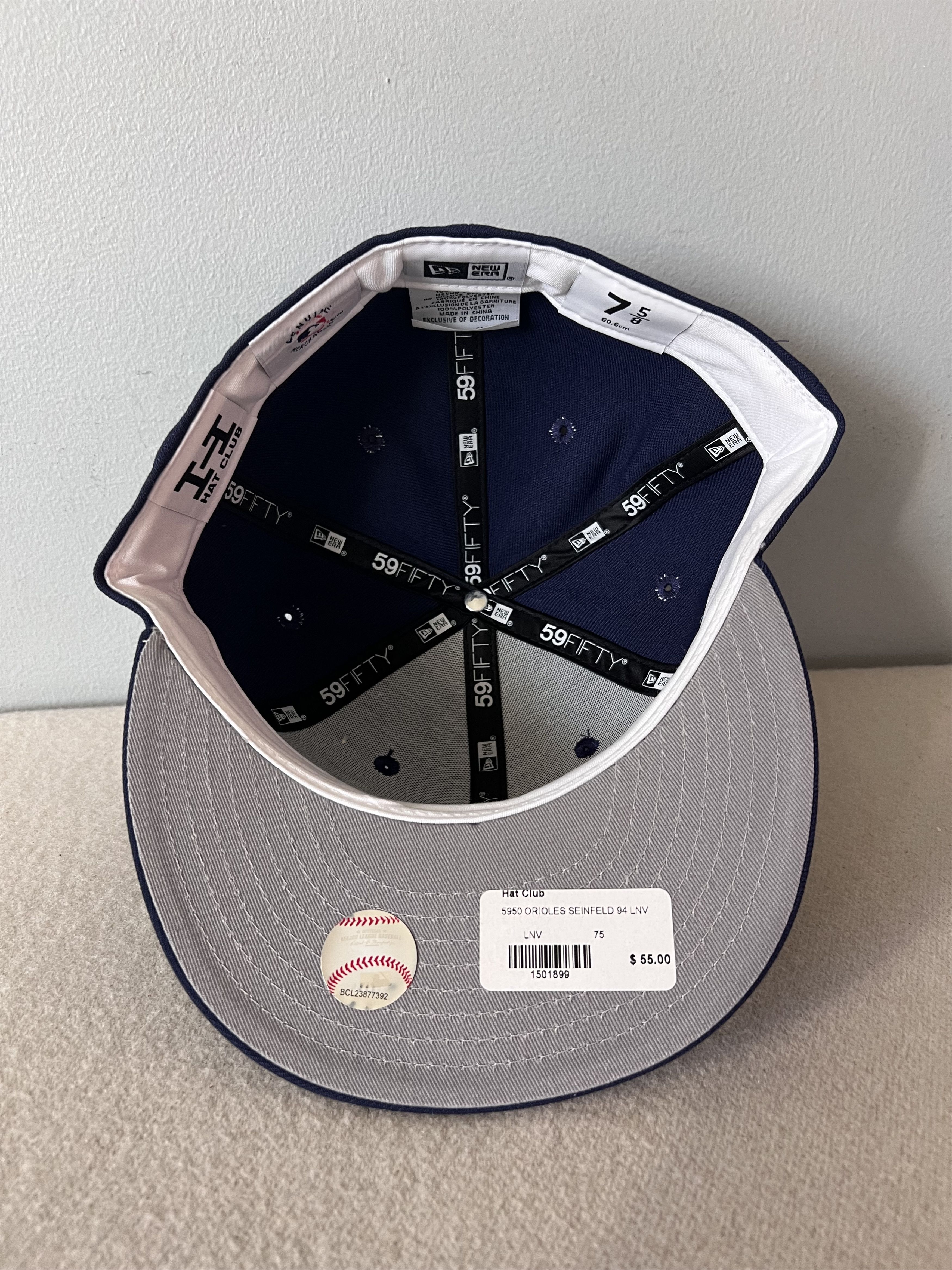New Era 7 5/8 New Era Hat Club Seinfeld Baltimore Orioles 59FIFTY Size ONE SIZE - 6 Thumbnail