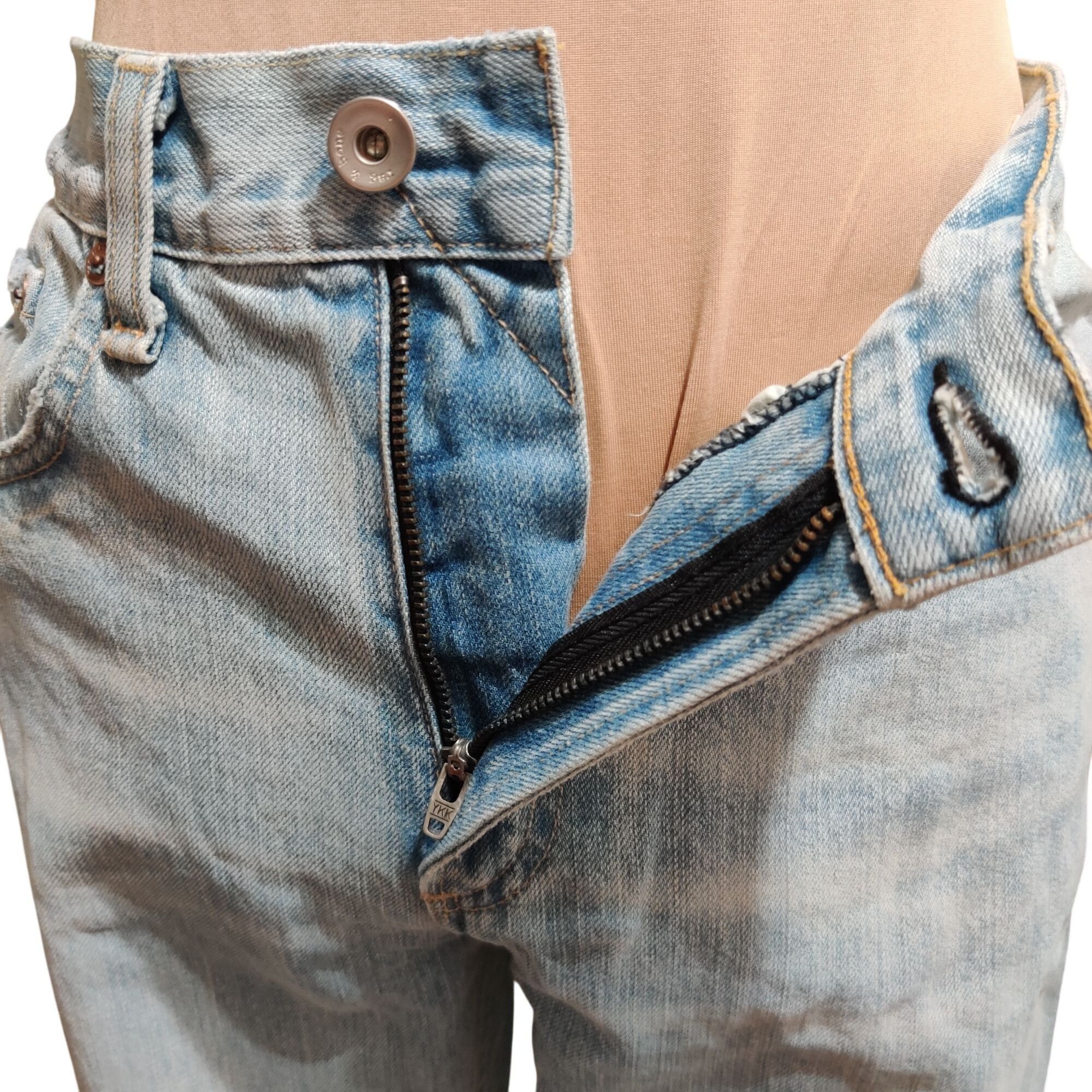 Rag & Bone rag & bone 26 High Rise Skinny Glena Jeans Light Wash Raw He Size 26" / US 2 / IT 38 - 3 Thumbnail