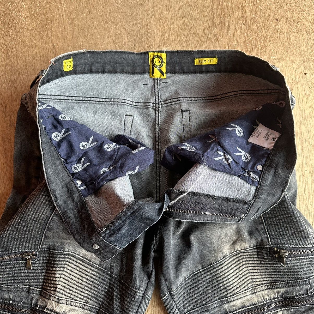 Japanese Brand W38 UBUNTU JAPAN MULTIZIPPER JEANS VINTAGE CROPPED PANT Size US 38 / EU 54 - 10 Thumbnail