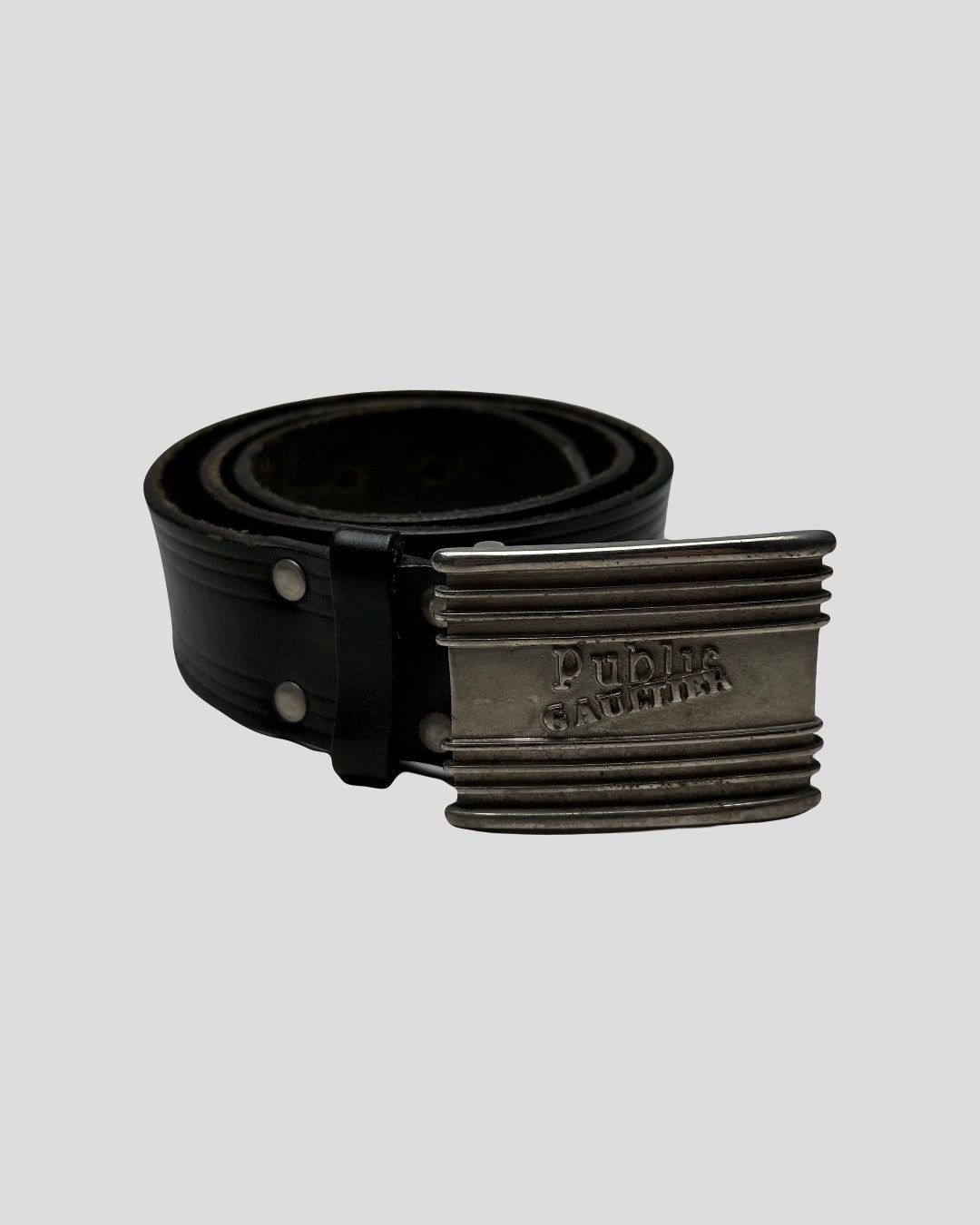 Jean Paul Gaultier 80’s Jean Paul Gaultier Public Gaultier Leather Belt Size ONE SIZE - 3 Thumbnail