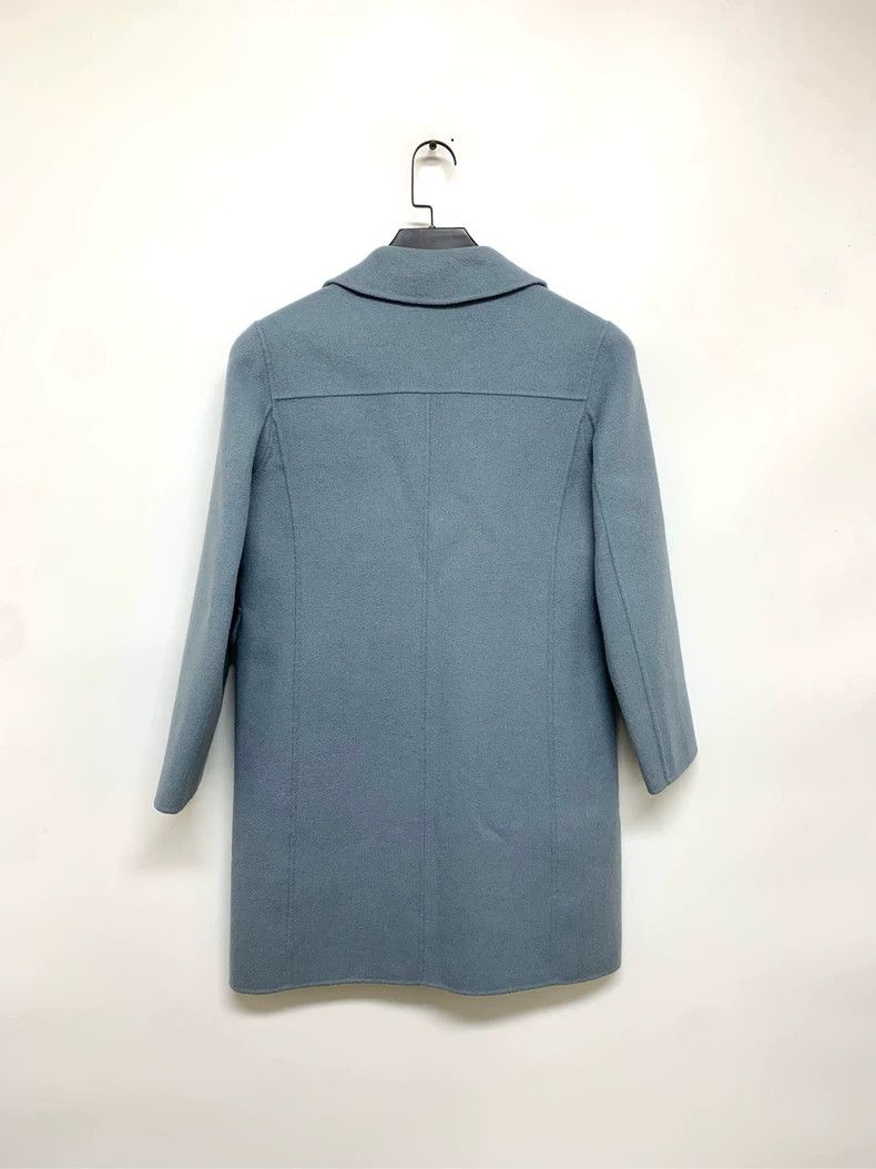 Max Mara Max Mara Haze Blue Wool Coat Size S / US 4 / IT 40 - 8 Thumbnail