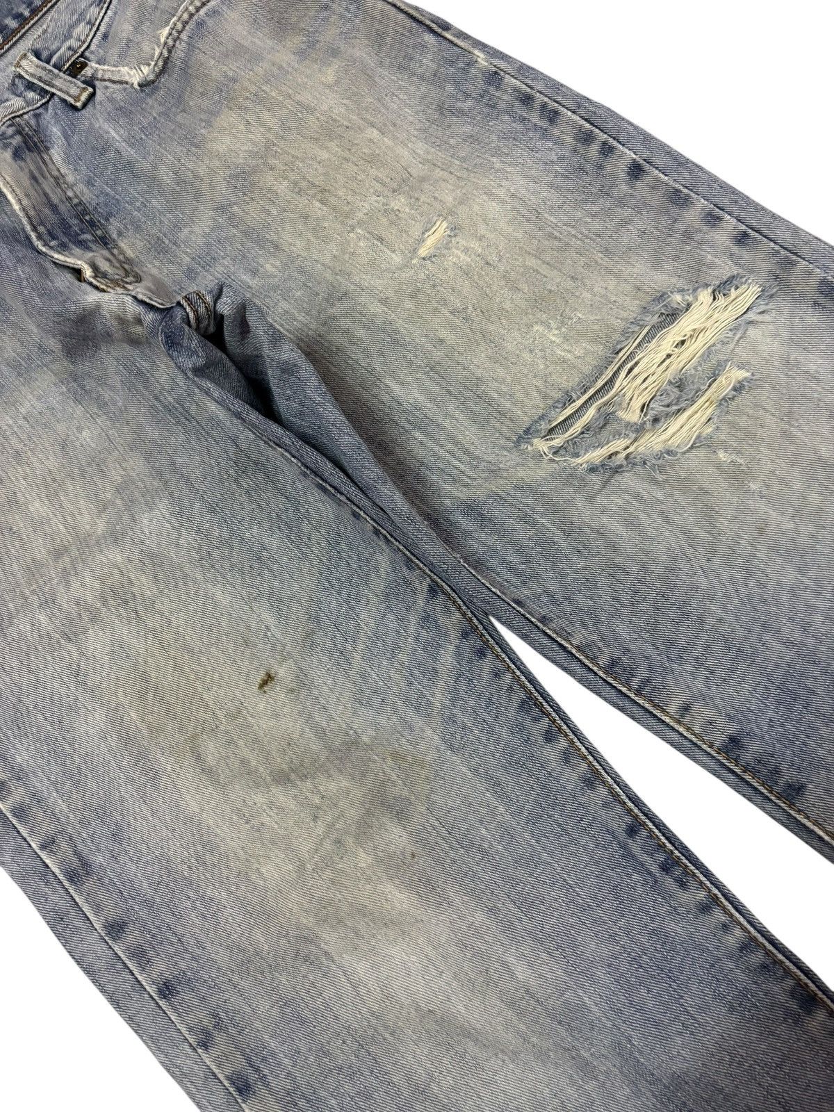 Edwin Vtg Edwin Japan 403 Distressed Jeans Size US 33 - 5 Thumbnail