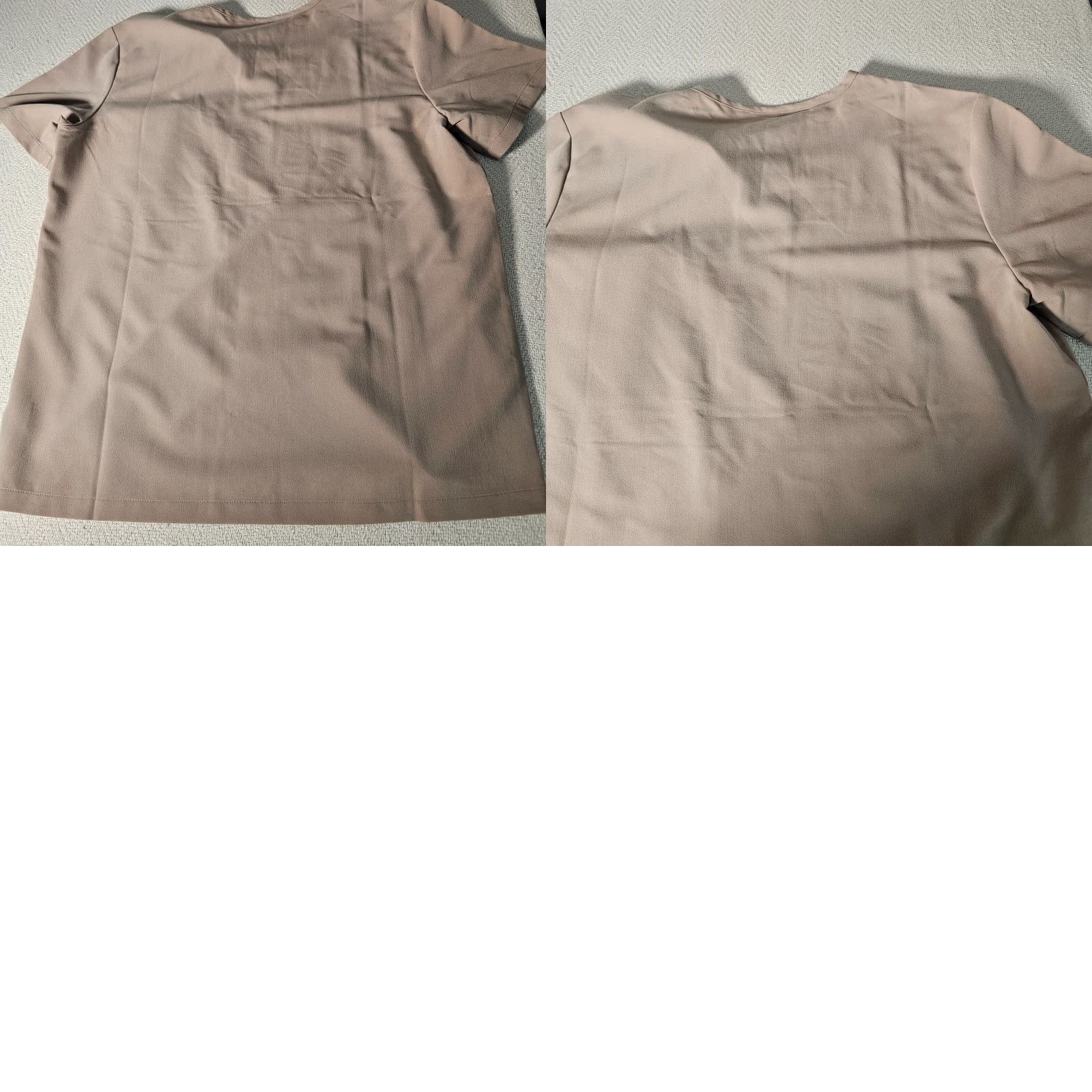 Vintage Figs Technical Scrub Top Size Med Three Pockets Short Sleeve V-Neck Beige Tan Size US M / EU 48-50 / 2 - 8 Thumbnail