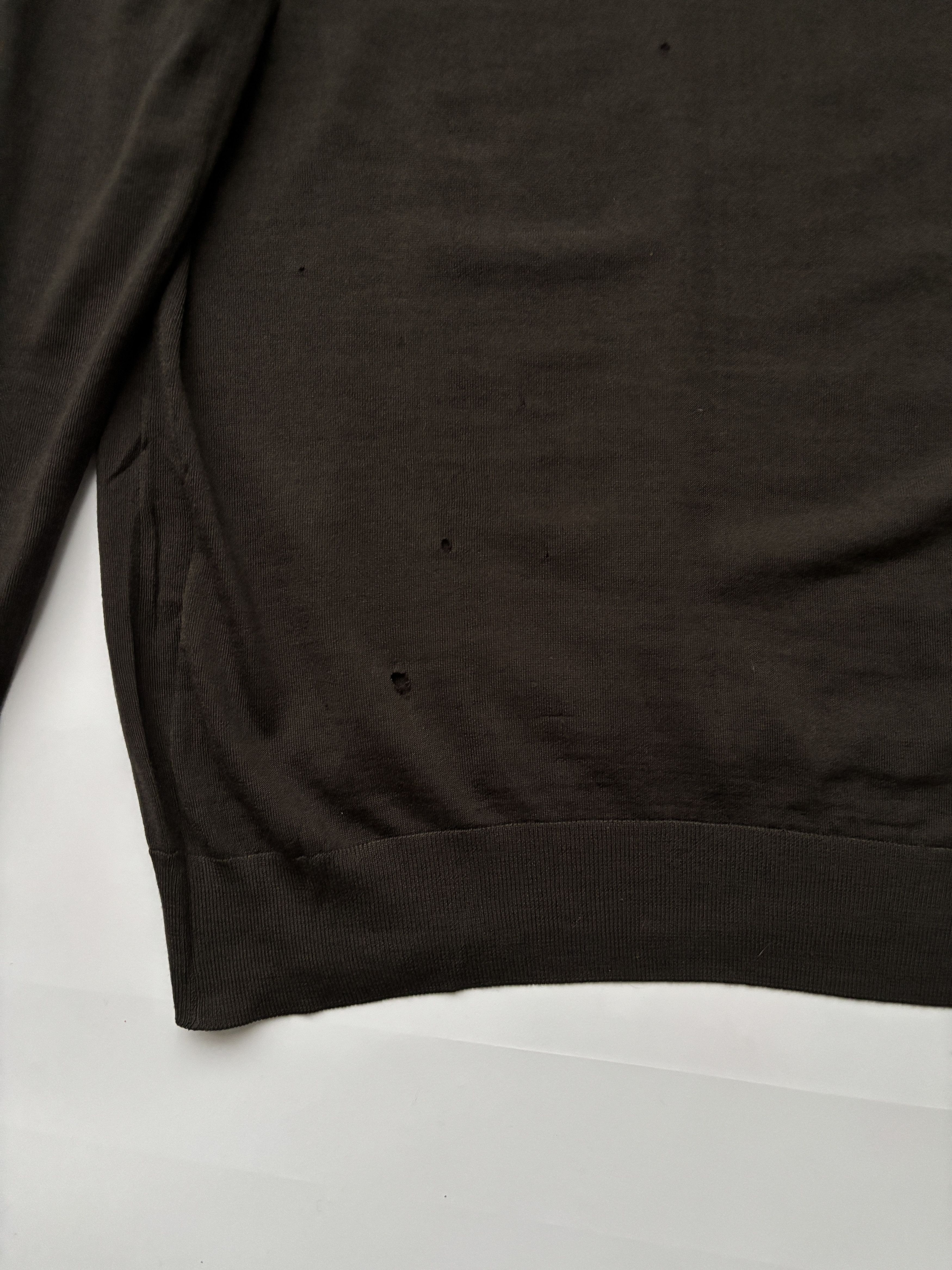 Prada ⚡️QUICK SALE⚡️2011 Prada Brown V-Neck Knit Sweater Size US M / EU 48-50 / 2 - 9 Thumbnail