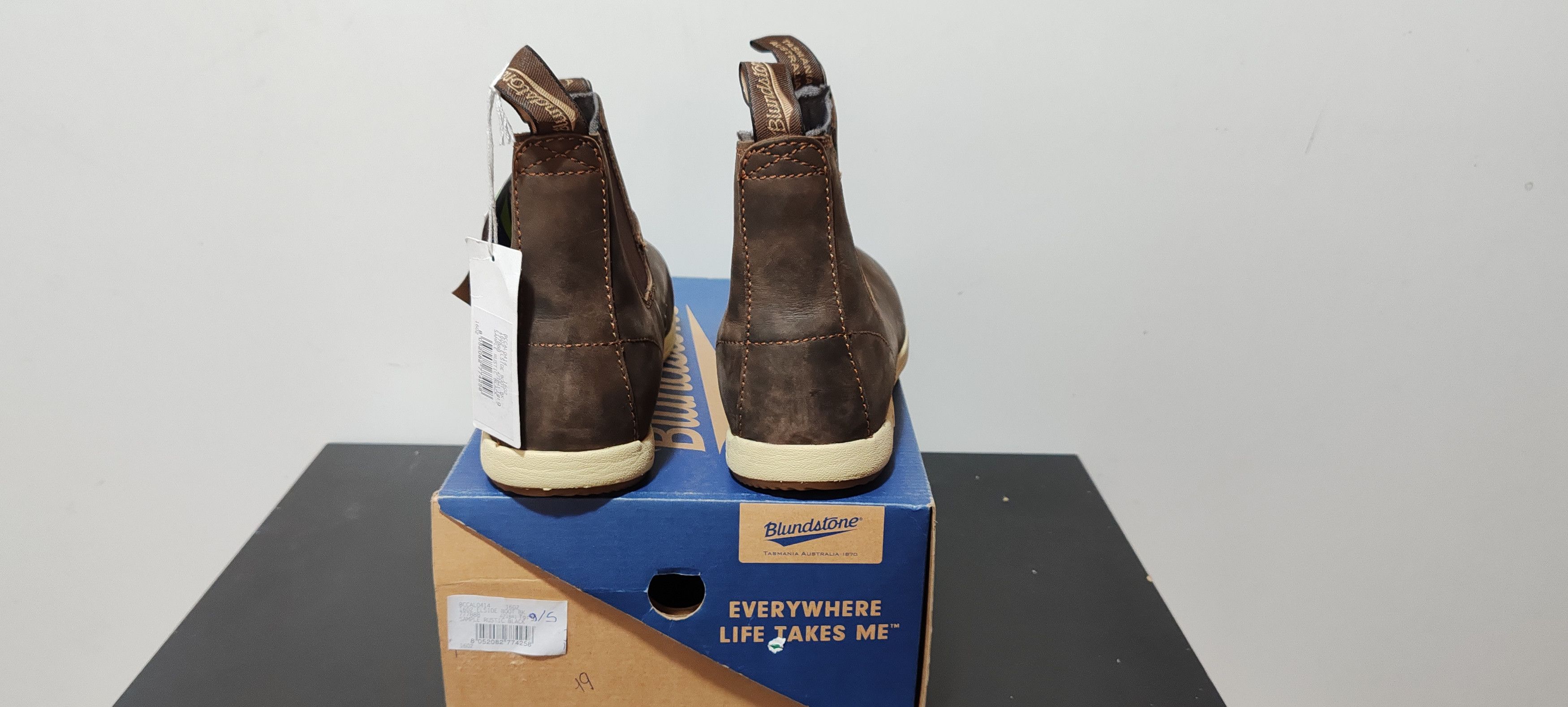 Blundstone Bootes Chelsea Blundstone/Rusti en Cuir Marron Tg:43,5 Size US 9.5 / IT 39.5 - 3 Thumbnail