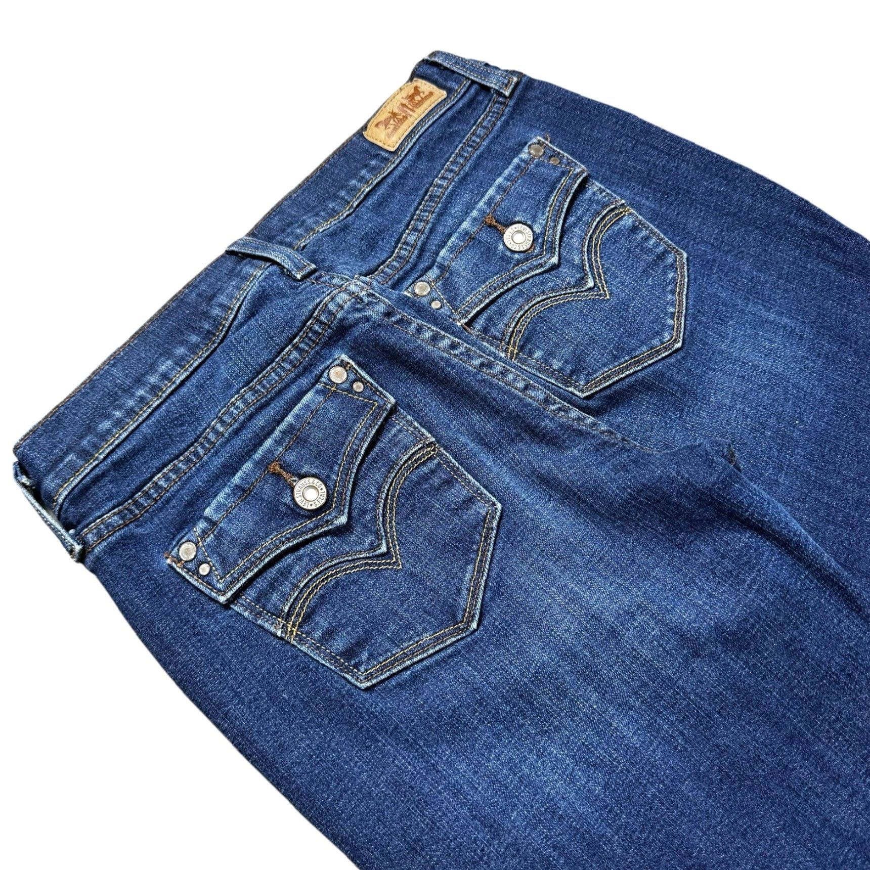Levi's Levi's 505 Straight Jeans Women 28 Blue Denim Mid Rise Dark Wash 5-Pocket Size 28" / US 6 / IT 42 - 5 Thumbnail