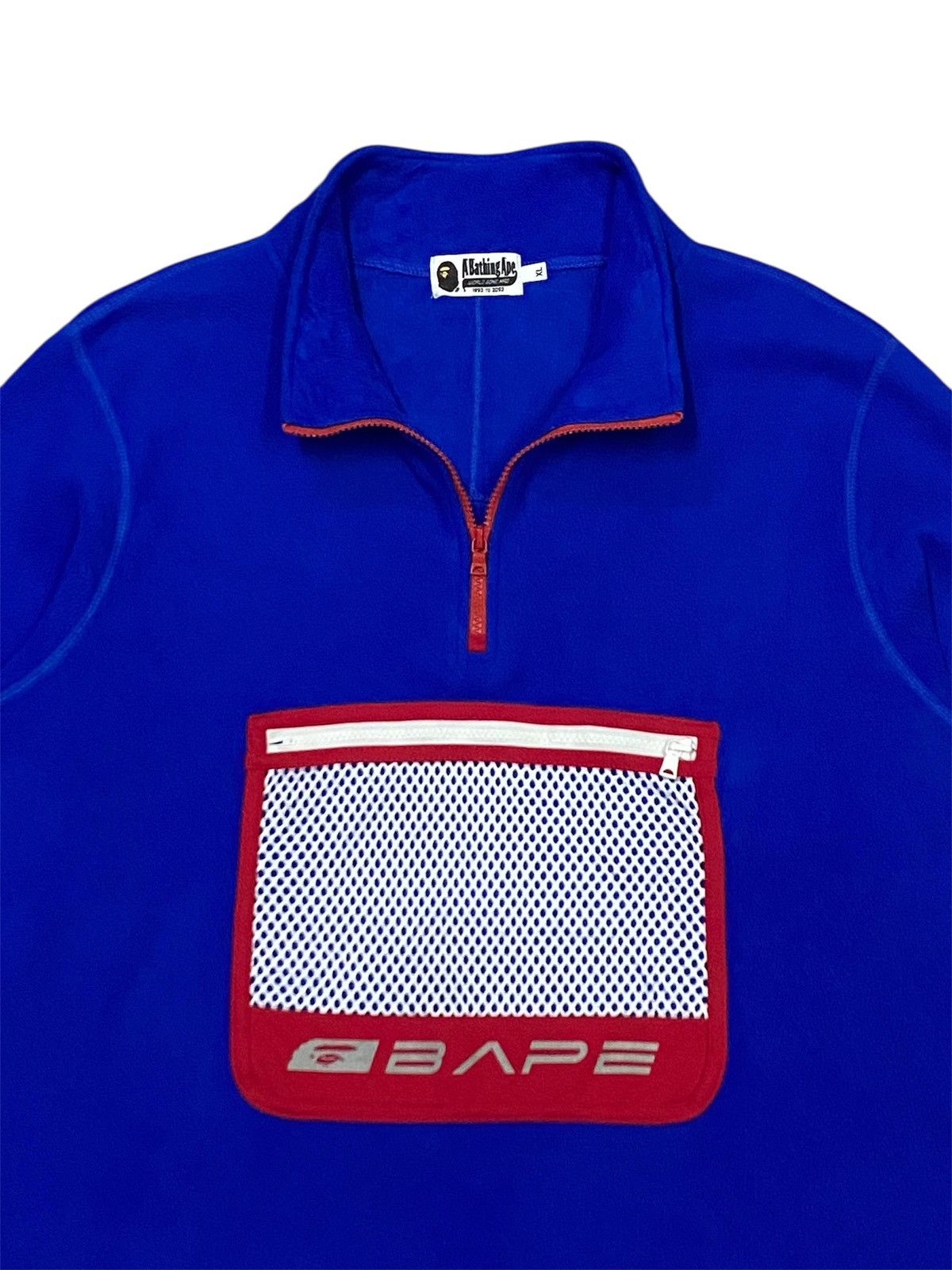 Bape A Bathing Ape Fleece Pocket Haf Zip Sweatshirt Size US XL / EU 56 / 4 - 3 Thumbnail
