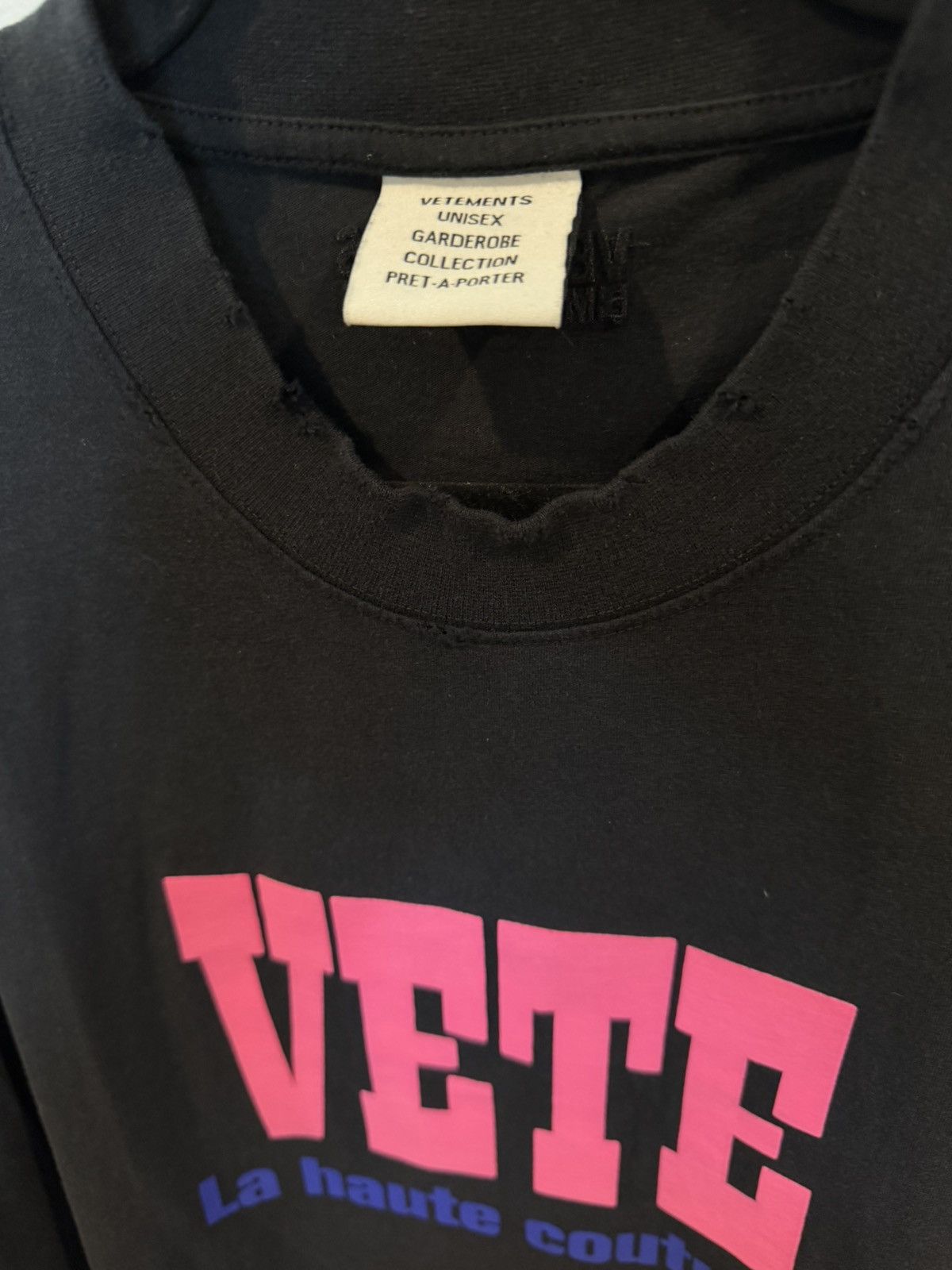 Vetements Vetements Vete Tee Size US M / EU 48-50 / 2 - 2 Thumbnail