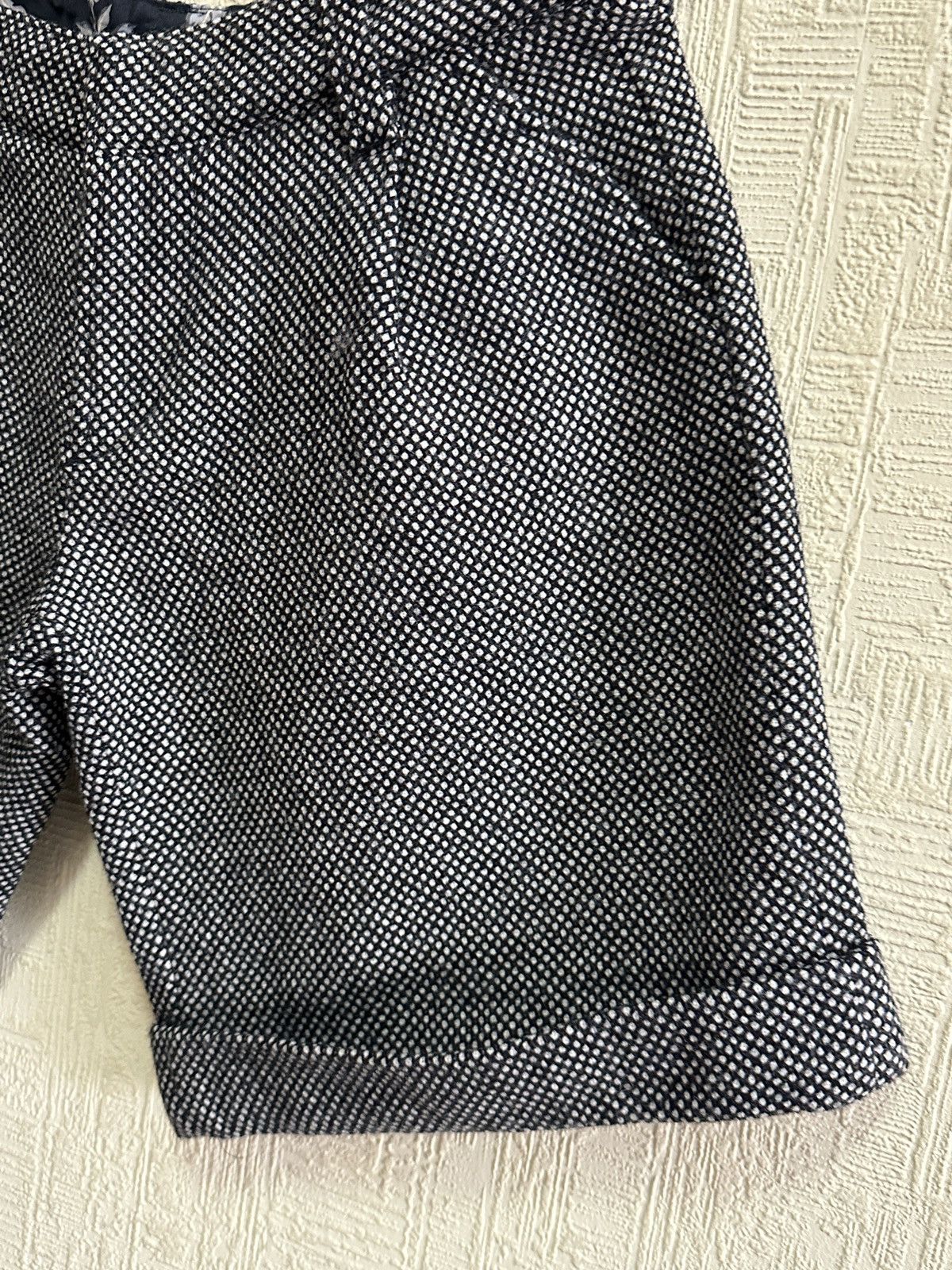 Dolce & Gabbana D&G Dolce & Gabbana Wool Shorts Black White Tweed IT 38 Size 26" / US 2 / IT 38 - 4 Thumbnail