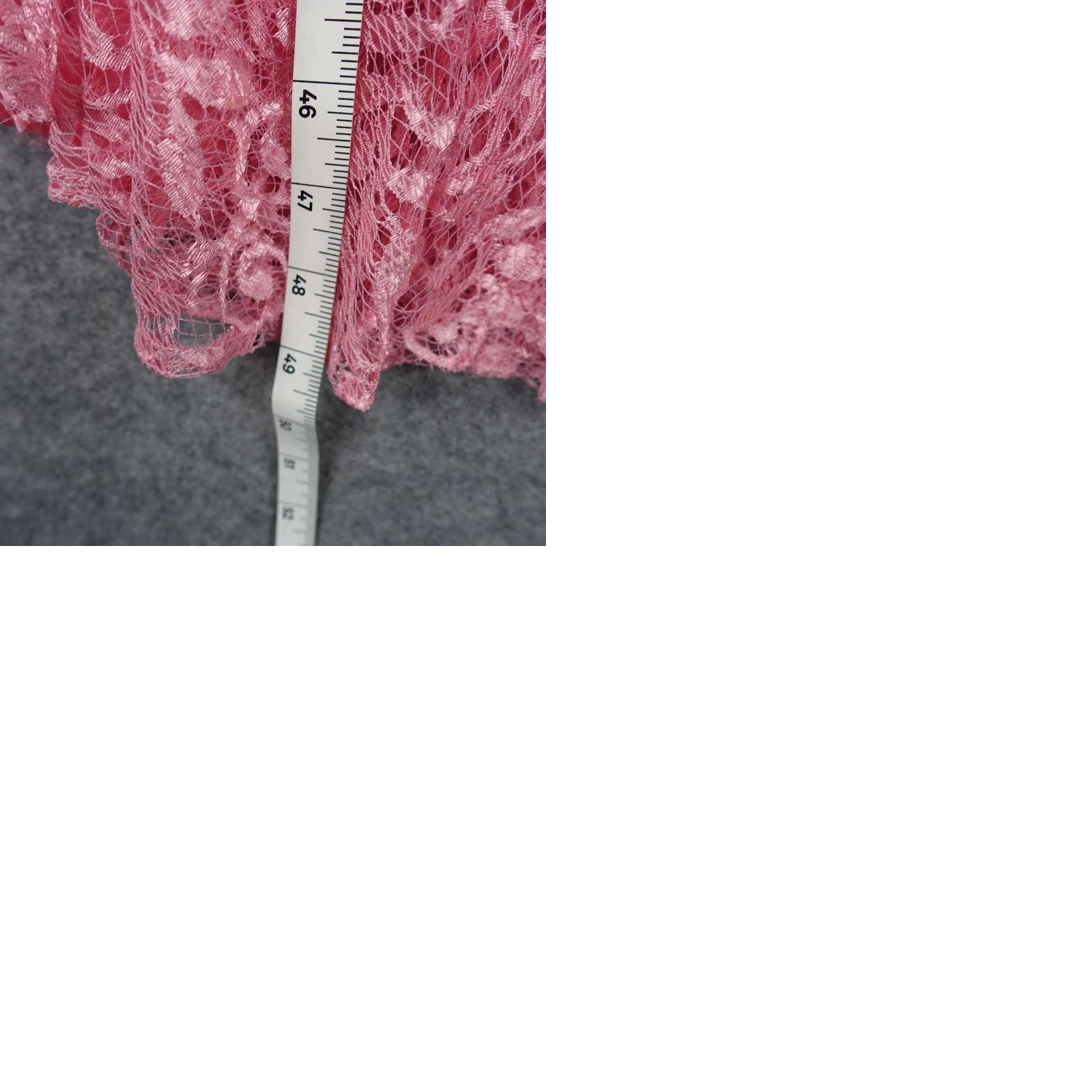 Pinko VINTAGE Pink Floral Lace Mermaid Dress Womens XS 3/4 Puff Sleeve Formal Gown VTG Size XS / US 0-2 / IT 36-38 - 11 Thumbnail