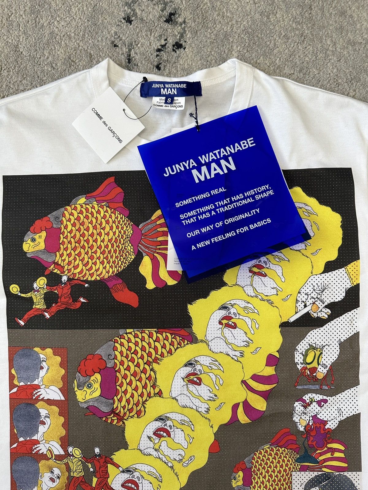 Junya Watanabe MAN graphic-print cotton T-shirt