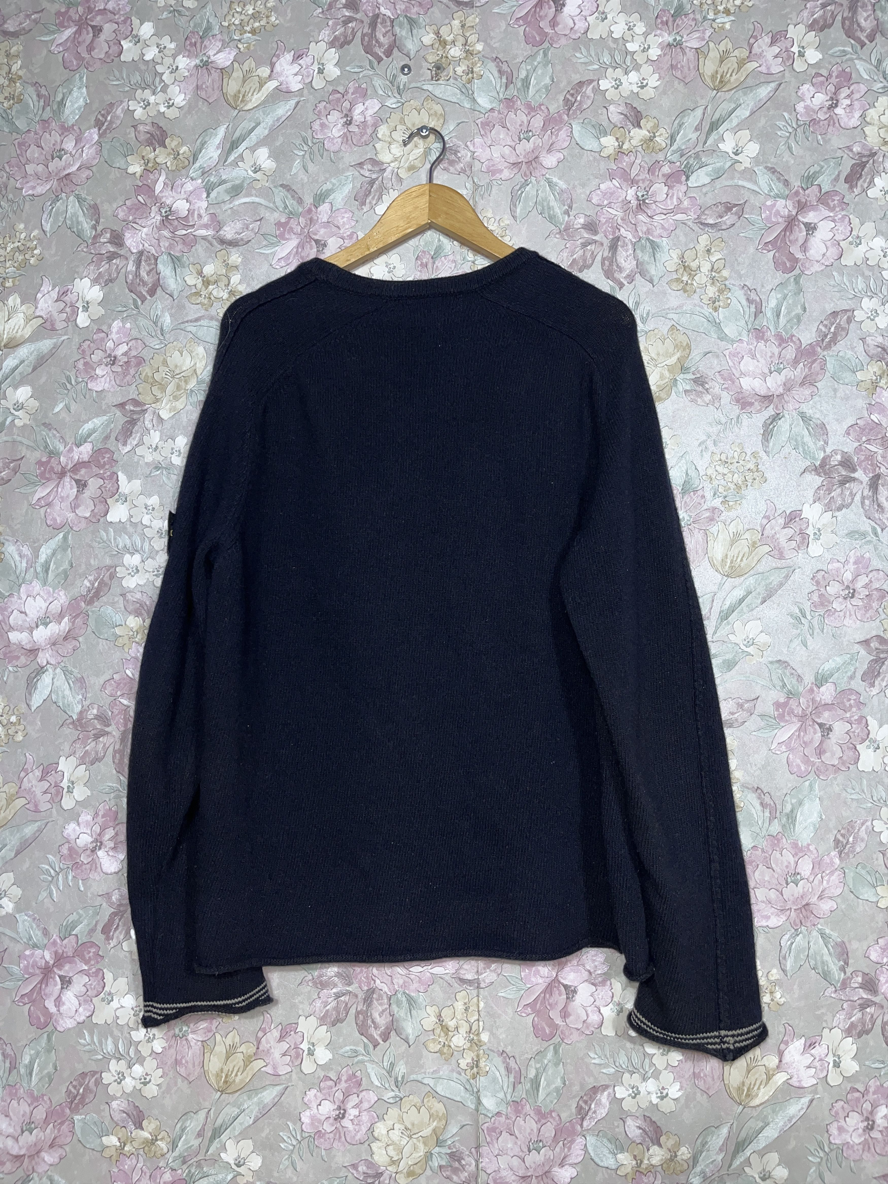 Stone Island Vintage Stone Island Wool Knit sweater Size US XL / EU 56 / 4 - 4 Thumbnail