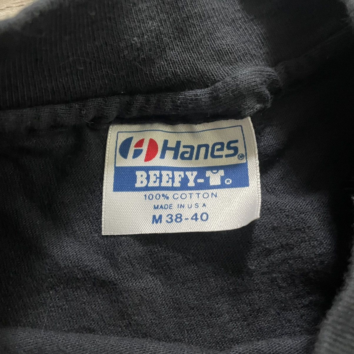 Hanes × Vintage Vintage 80s Hanes Beefy Polar Bear Graphic T-Shirt Size US M / EU 48-50 / 2 - 5 Thumbnail