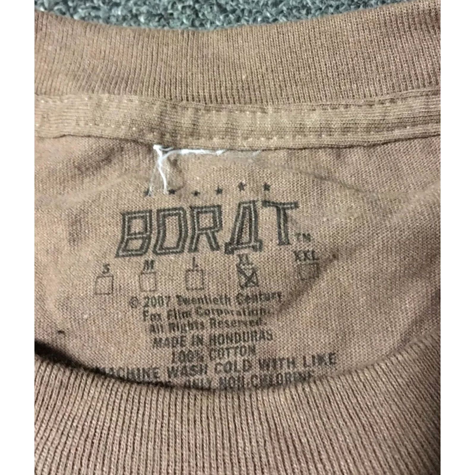 Vintage VINTAGE Borat Very Nice Movie Promo Shirt XL Men T-Shirt Brown Fun Movie 90s TV Show Retro Humor Clothing Mens Size US XL / EU 56 / 4 - 6 Thumbnail