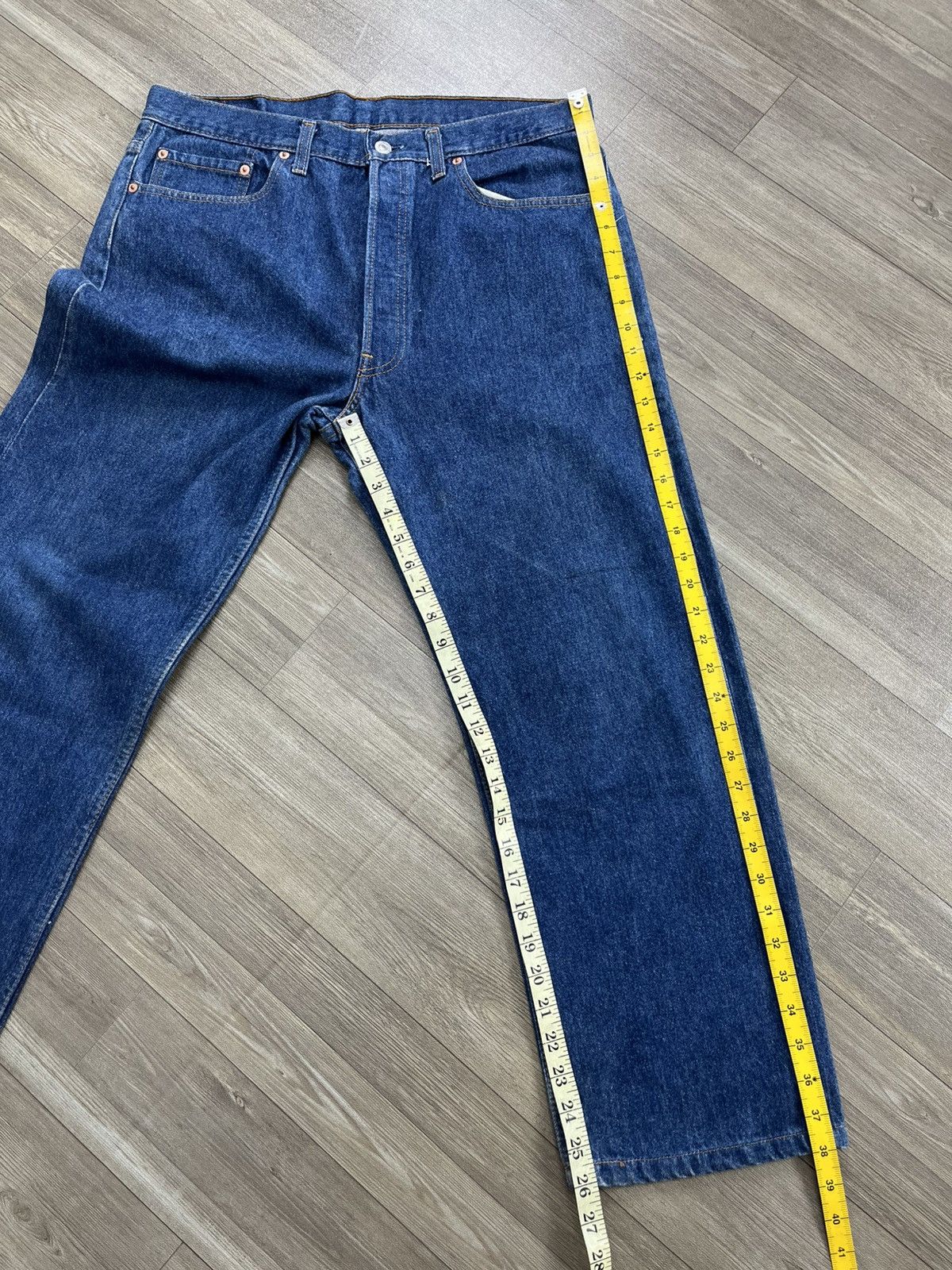 Levi's Vintage Clothing 🇺🇸1990s Vintage Levis 501XX 38x32 Straight Leg Blue Jeans Size US 38 / EU 54 - 22 Thumbnail