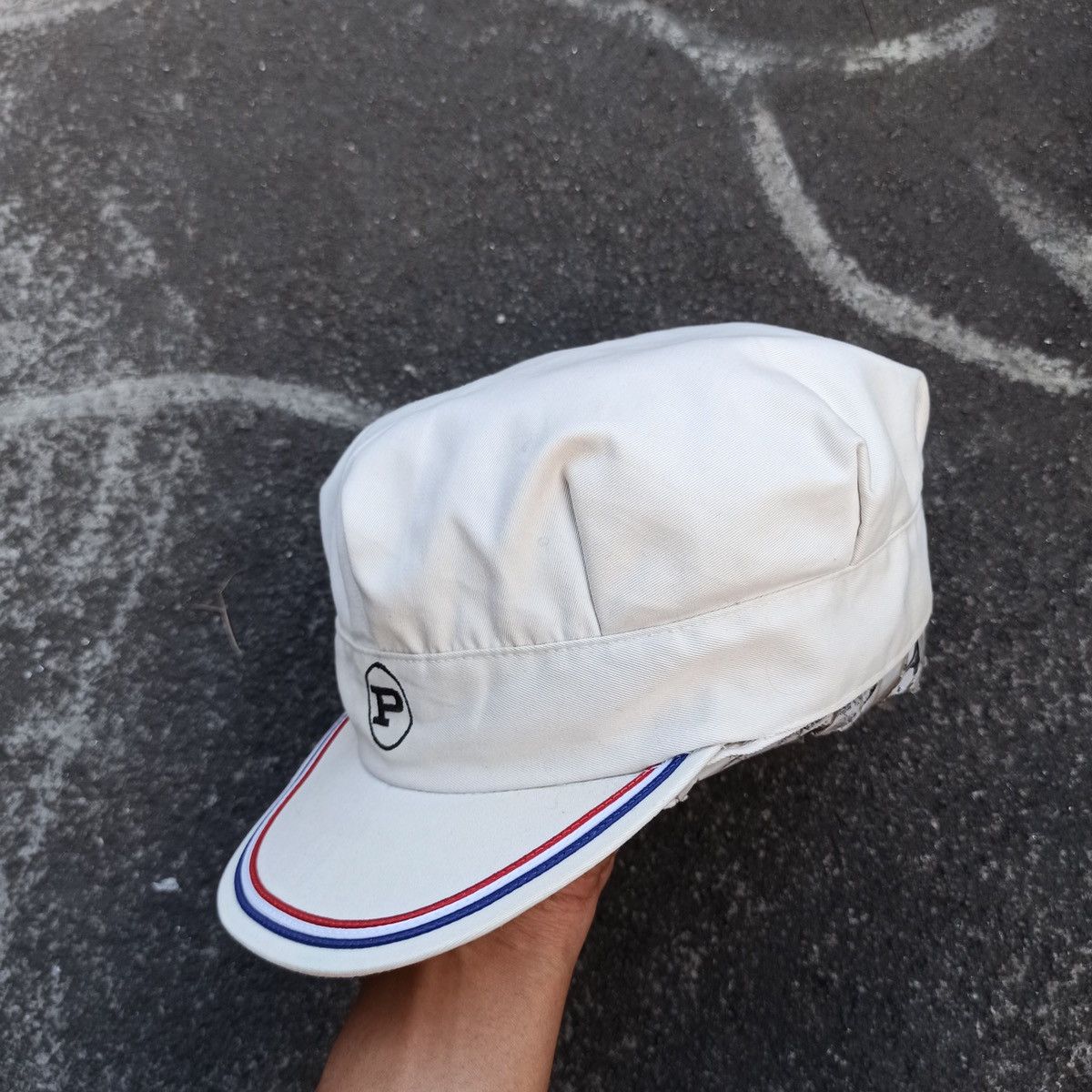 Japanese Brand Vintage Iniitial p conductor hat Size ONE SIZE - 3 Thumbnail