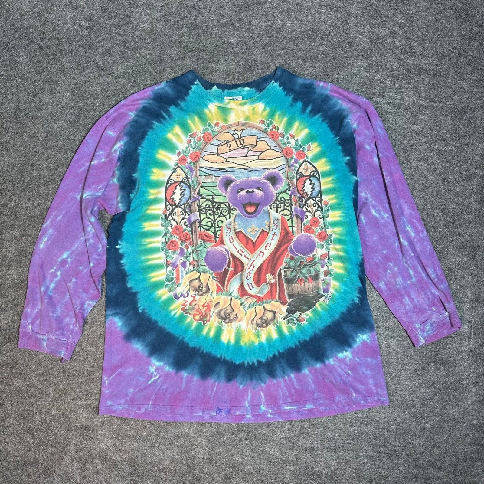 Vintage Grateful Dead Saint Stephen T Shirt Liquid Blue XL