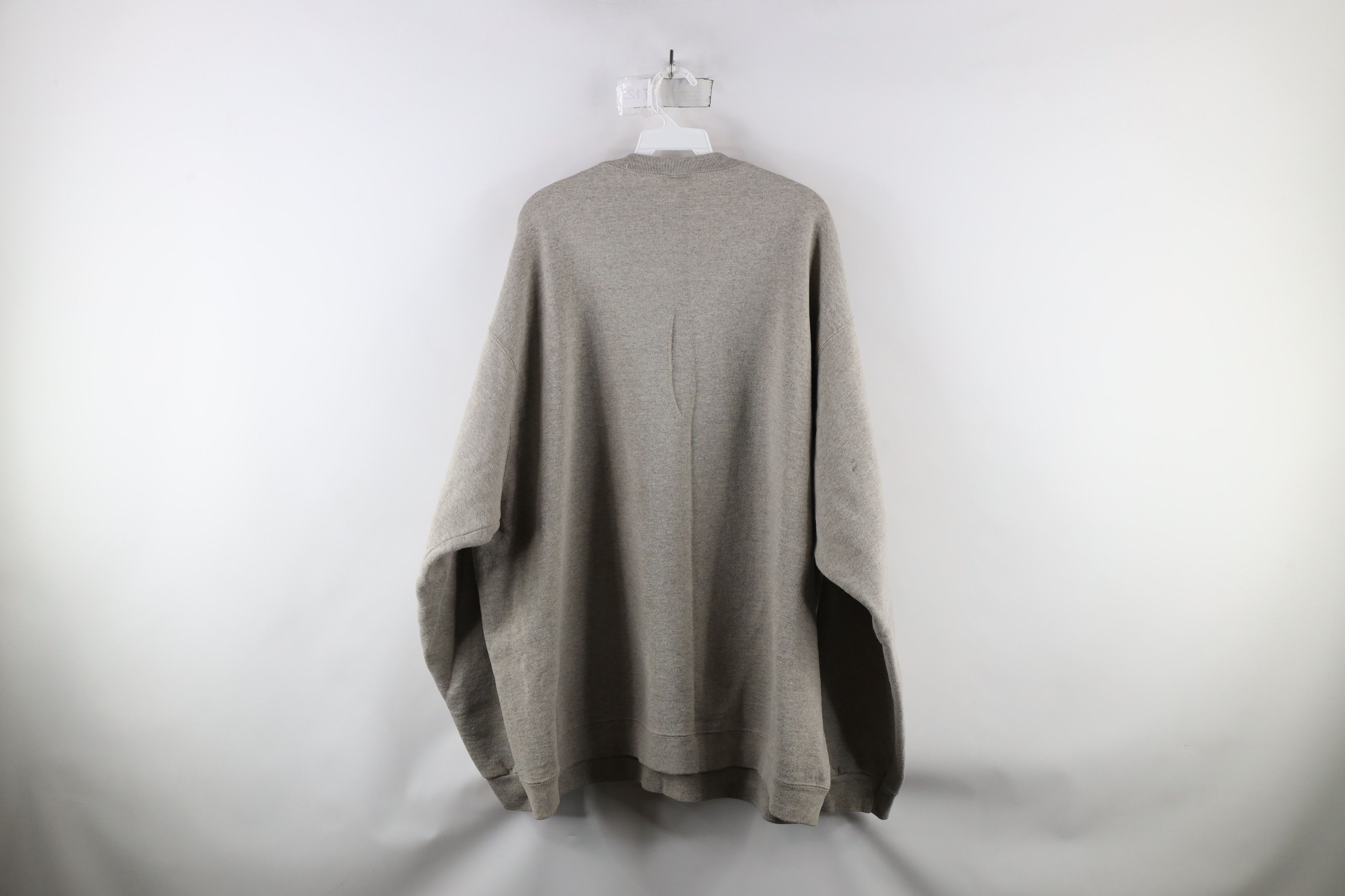 Vintage Vintage 90s Wilson Blank Heavyweight Sweatshirt Heather Gray Size US XXL / EU 58 / 5 - 9 Thumbnail