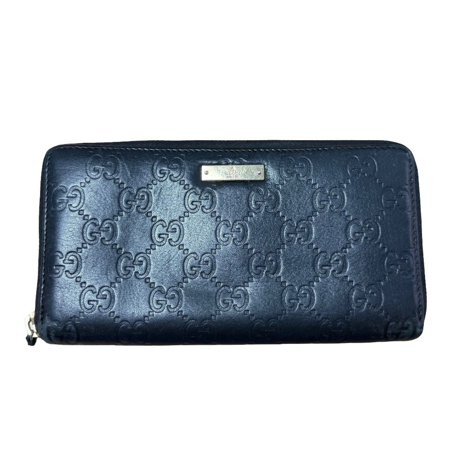 Gucci GUCCI GG Monogram Zippy Wallet Canvas Leather Gold | COA Size ONE SIZE - 1 Thumbnail